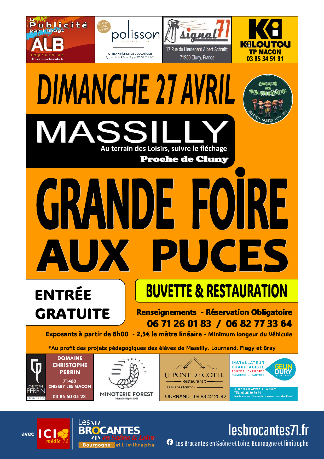 Affiche Puces Massilly 2025