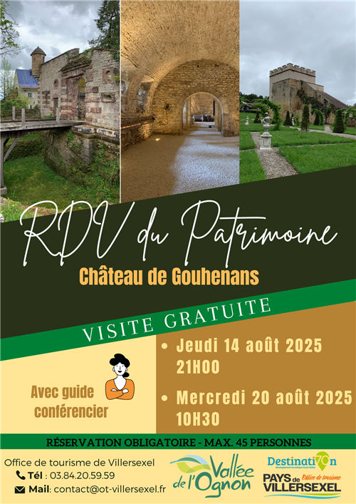 RDV du Patrimoine au Château de Gouhenans