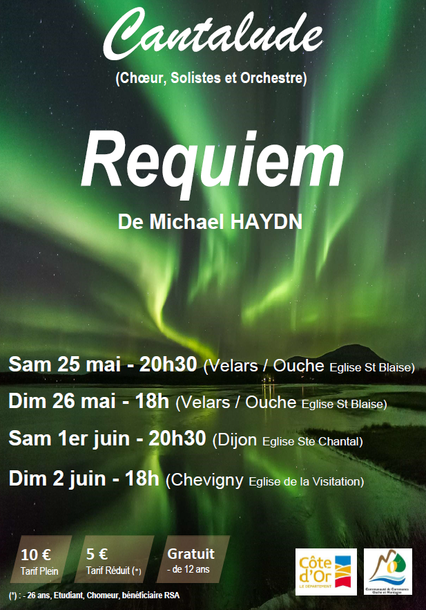 Concert CANTALUDE (Requiem M. HAYDN) null France null null null null