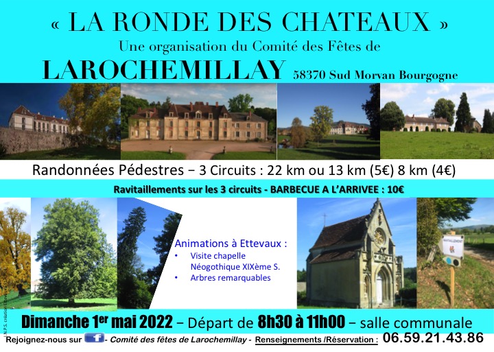 Affiche Ronde des châteaux 2022 - évènementiel randos