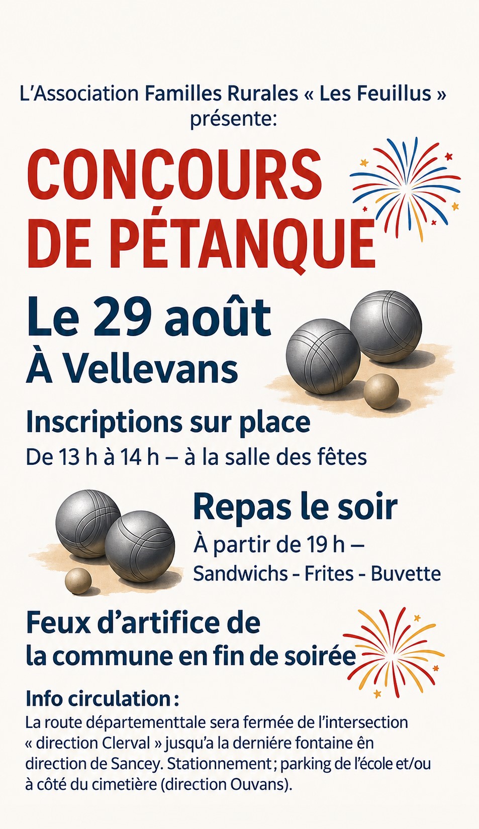 Concours de pétanque