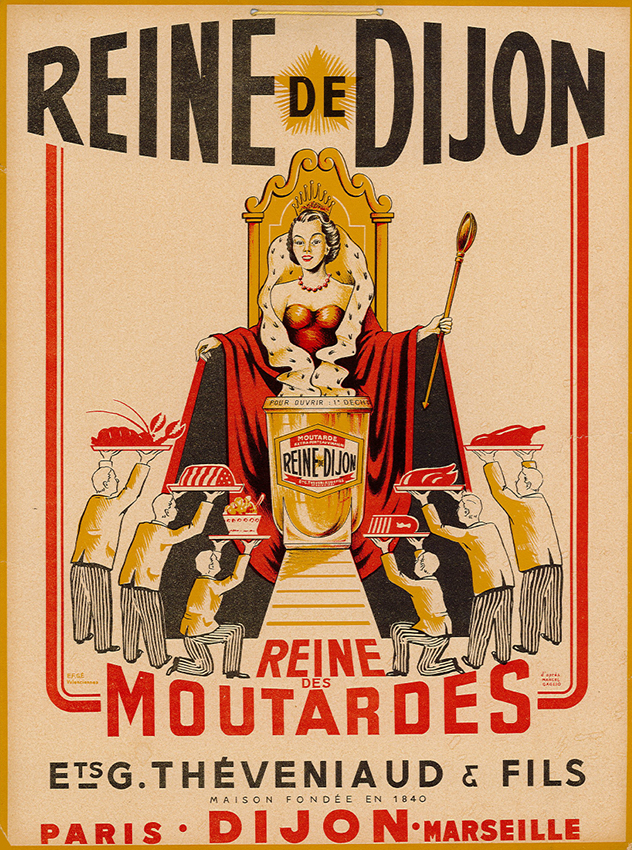 Affiche ancienne REINE DE DIJON