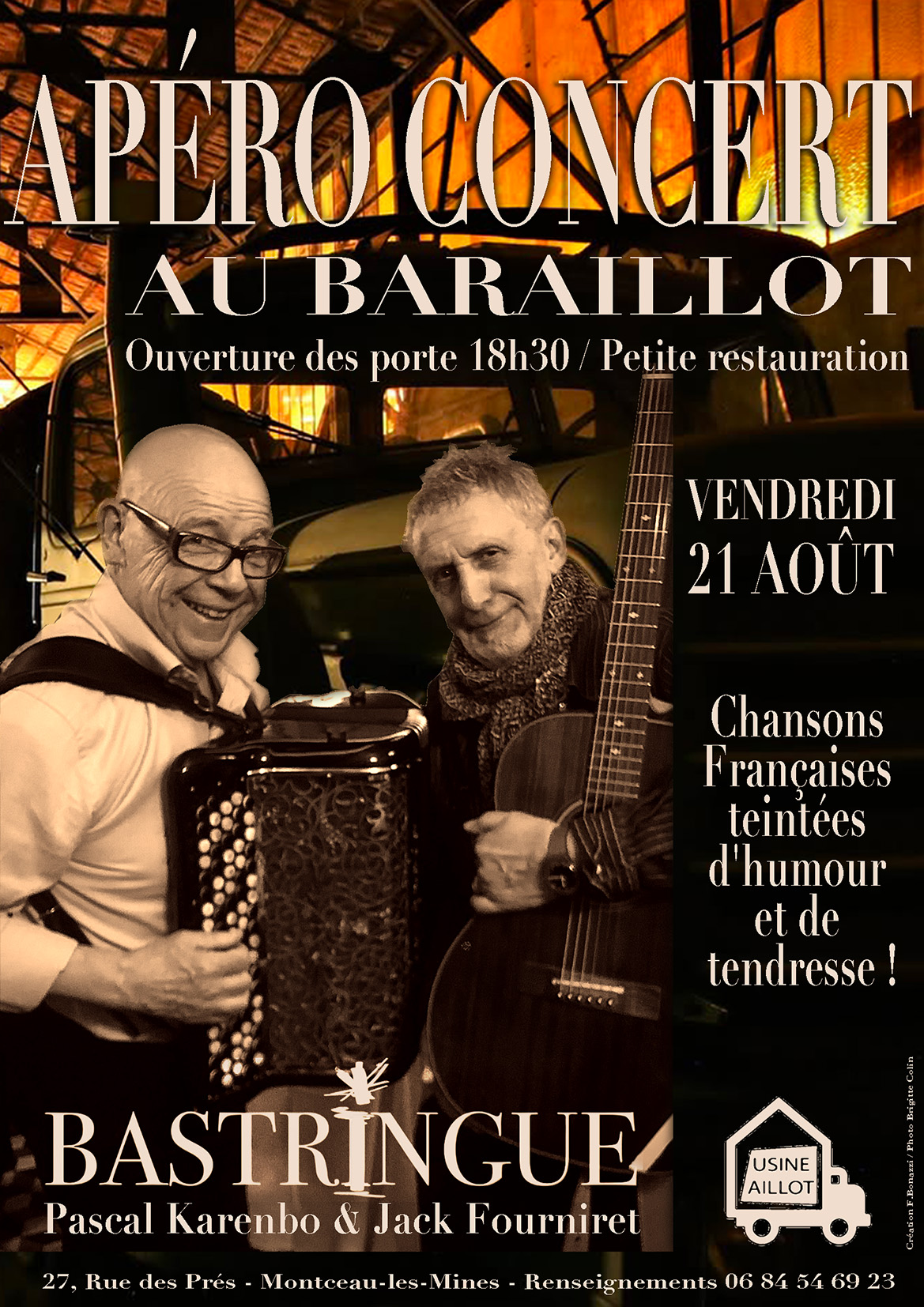 Apéro concert :  une parenthèse au musée du camion avec Pascal Karenbo & Jacques Fourniret