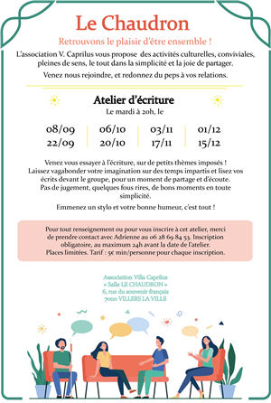Ateliers écriture