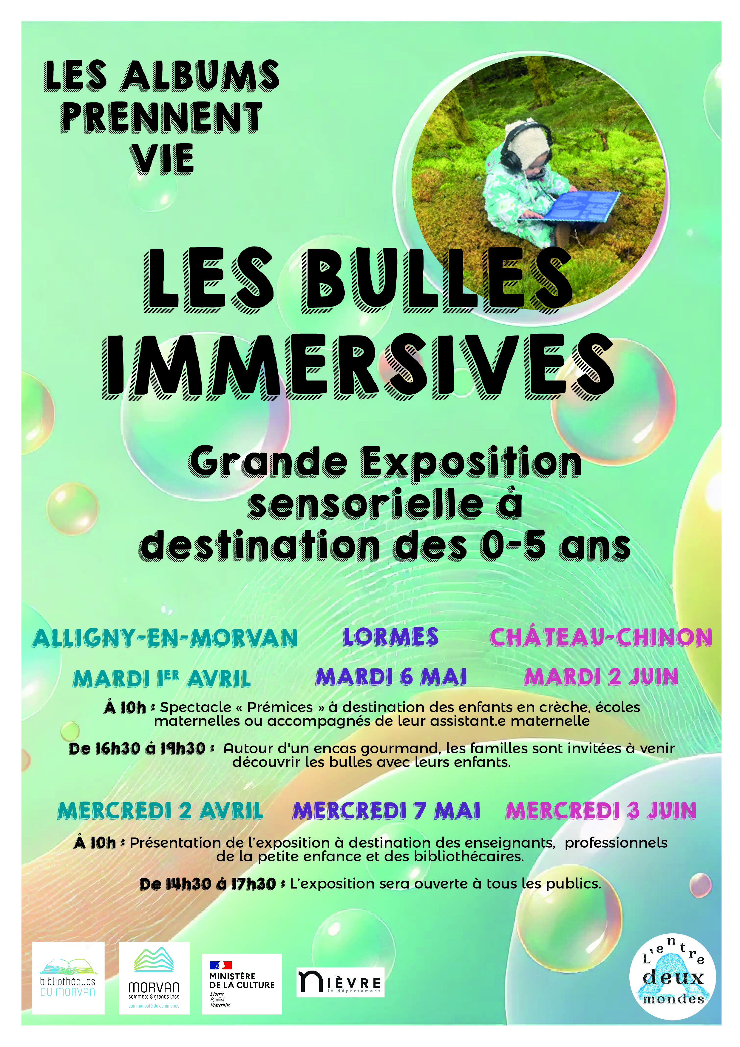 Affiche bulles immersives