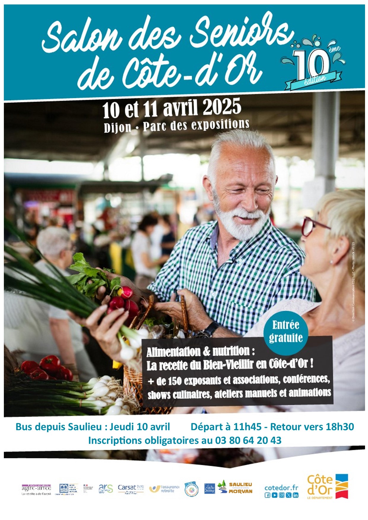 Affiche bus salon des seniors