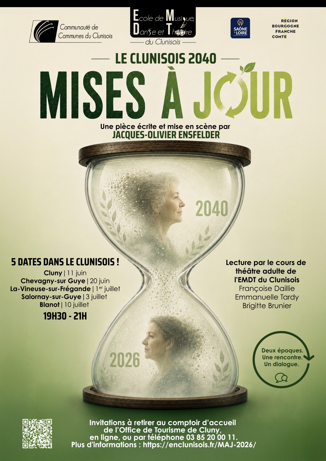 Tournée lecture théâtre dans le Clunisois