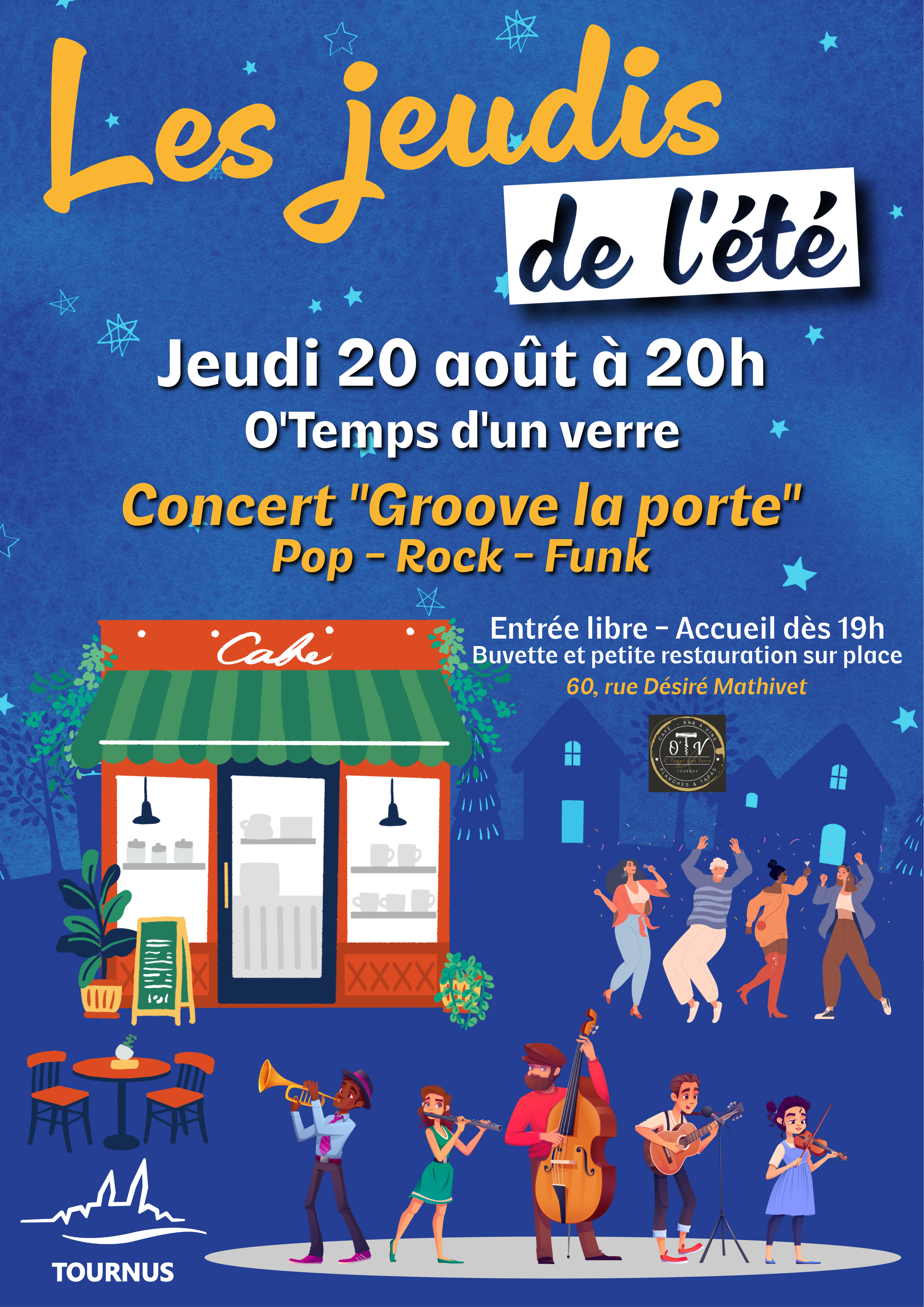 JEUDIS DE L'ÉTÉ – Concert de Groove la porte