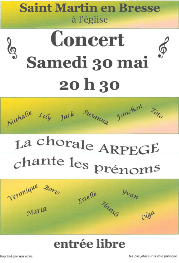 Concert chorale