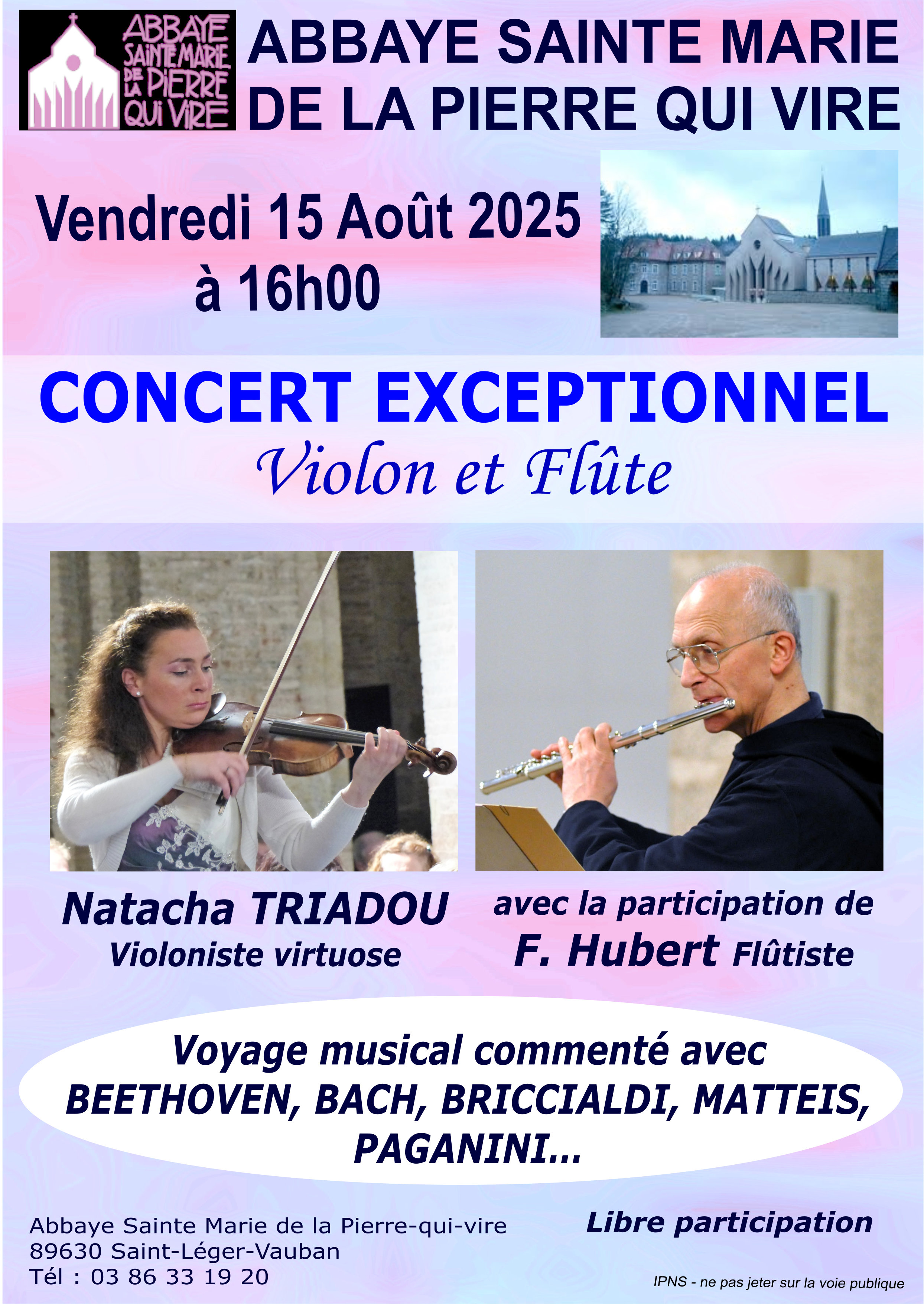 Affiche concert Abbaye Pierre qui Vire 15 08 2025 modifiée (1)