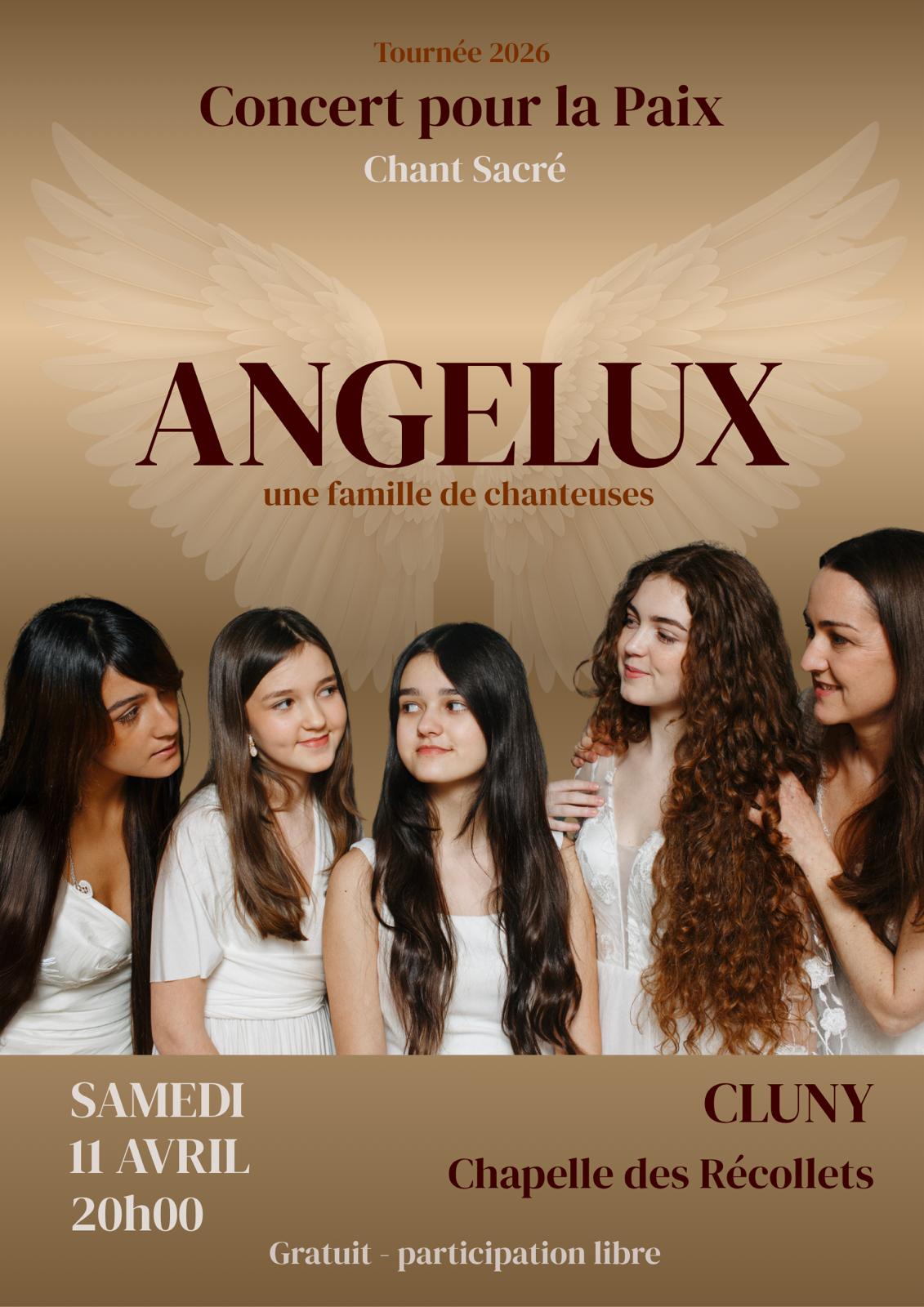 ANGELUX - Tournée France Printemps 2026