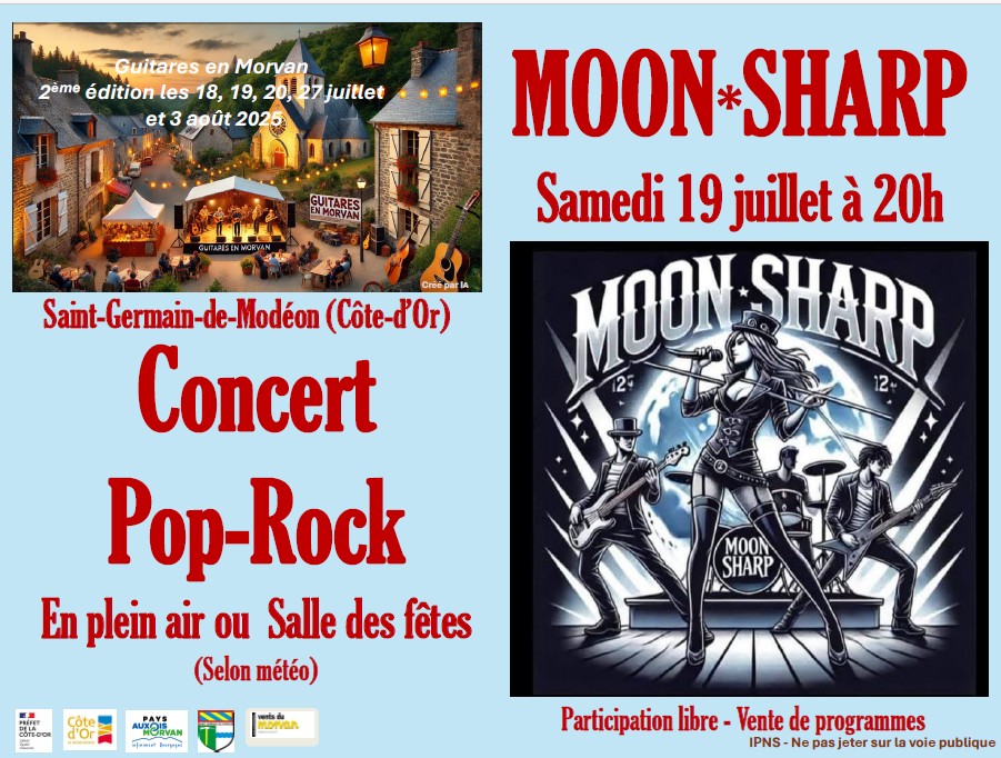 Affiche concert Moon*Sharp du 19 juillet à 20h