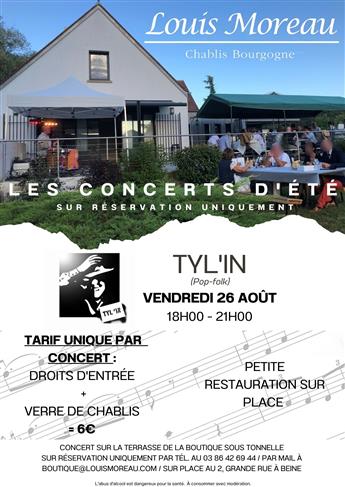 Concert d'été au Domaine Louis Moreau - Tyl'In