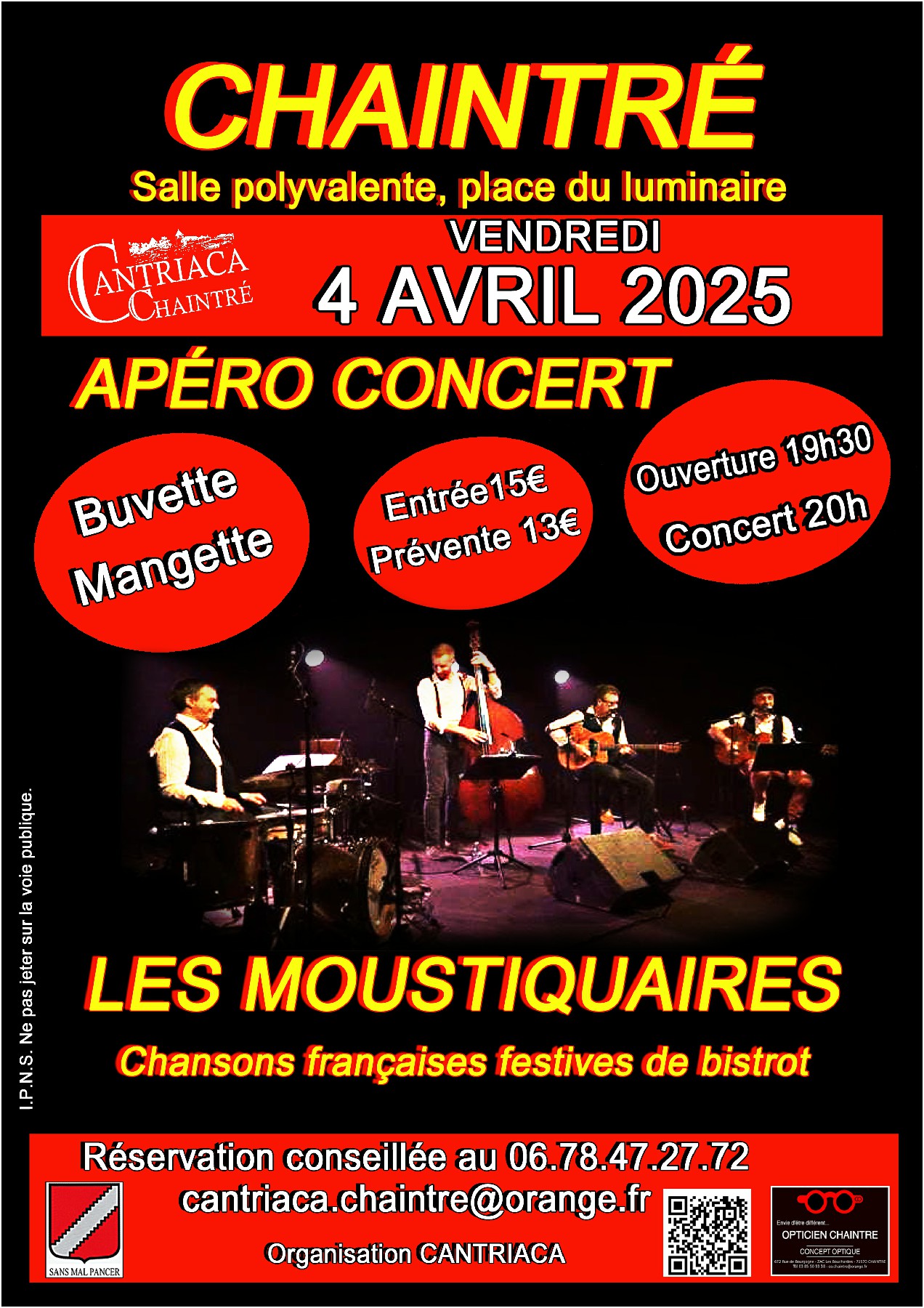 Apéro Concert LES MOUSTIQUAIRES