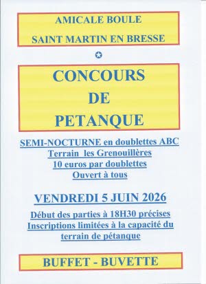 Concours de pétanque