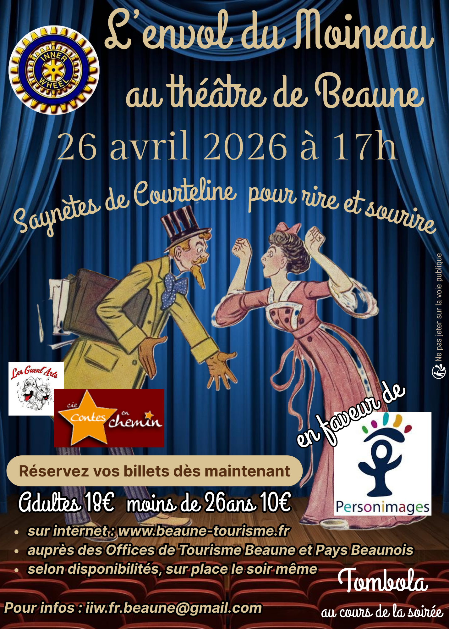 Inner Wheel Club de Beaune - Théâtre « L’envol du Moineau »