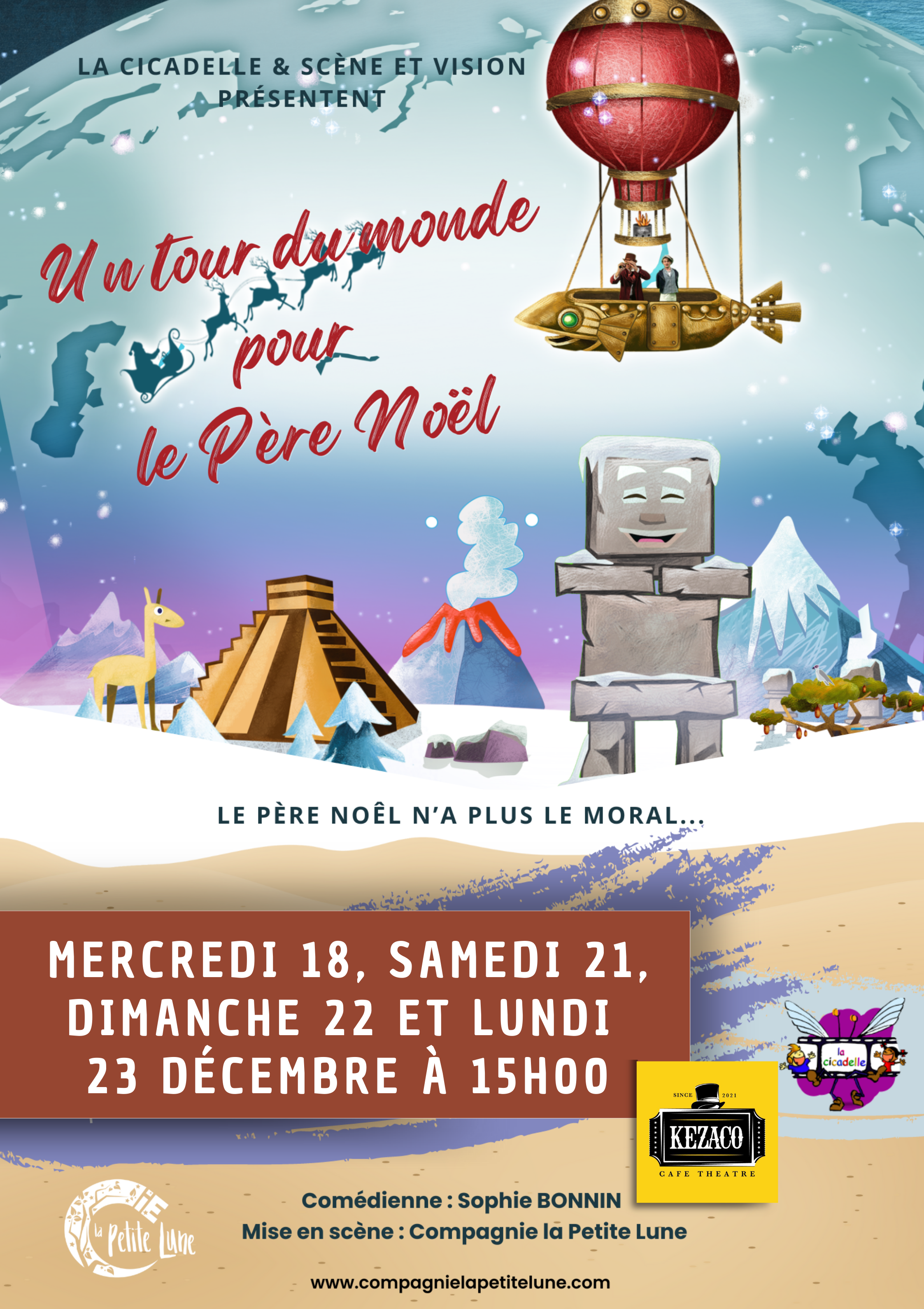  Affiches - avec date - saison 4 - Affiche date - Un tour du monde pour le Père Noël