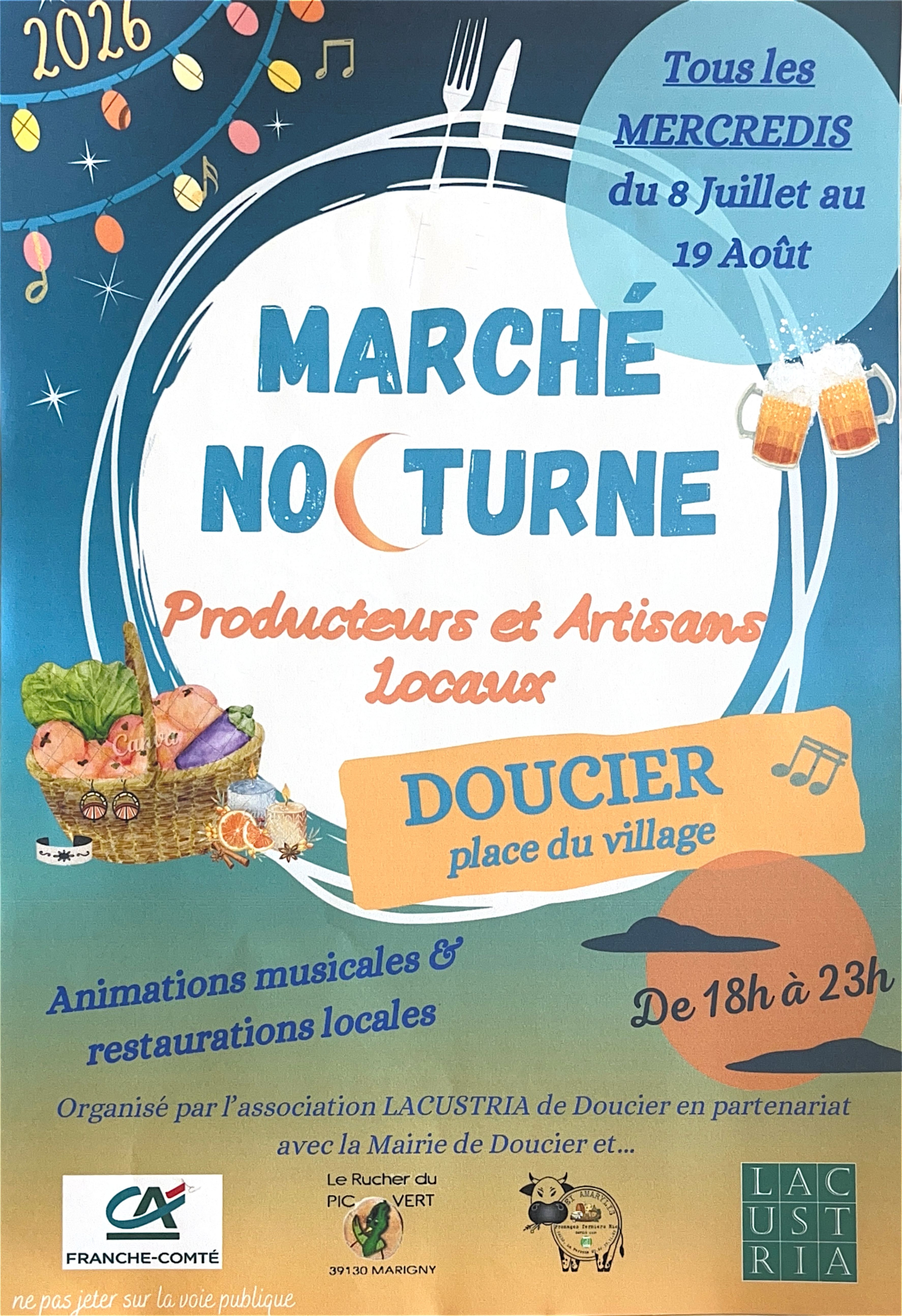 Marché nocturne de producteurs et artisans locaux