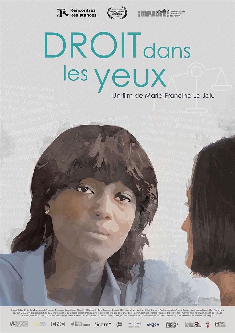 Droit dans les yeux affiche