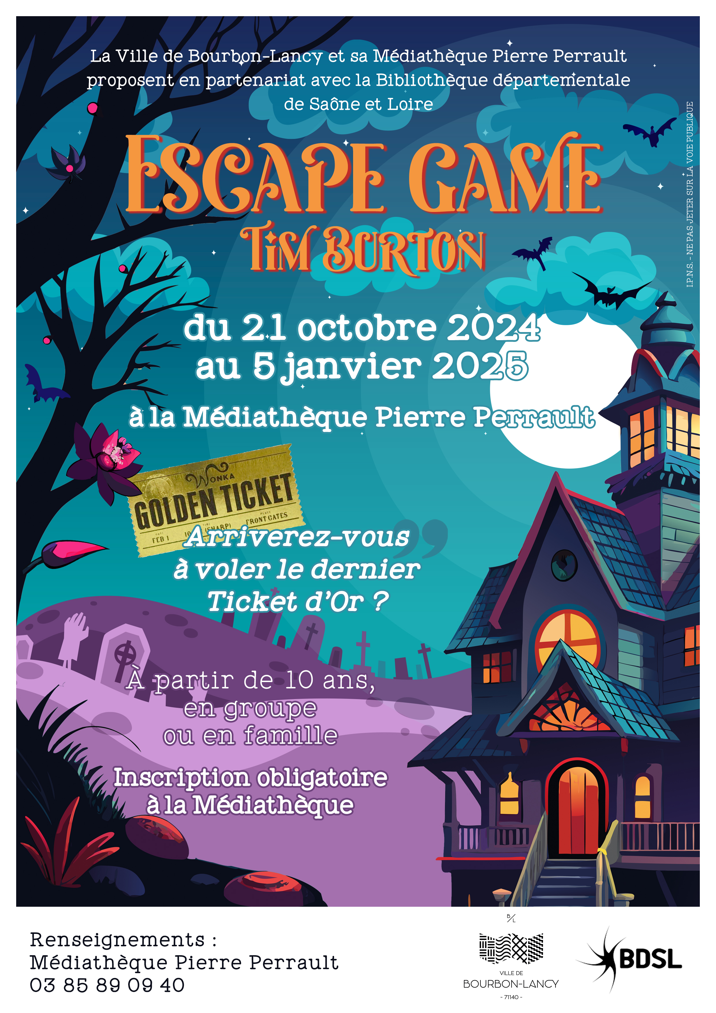 Affiche_escapegame_TimBurton 2024