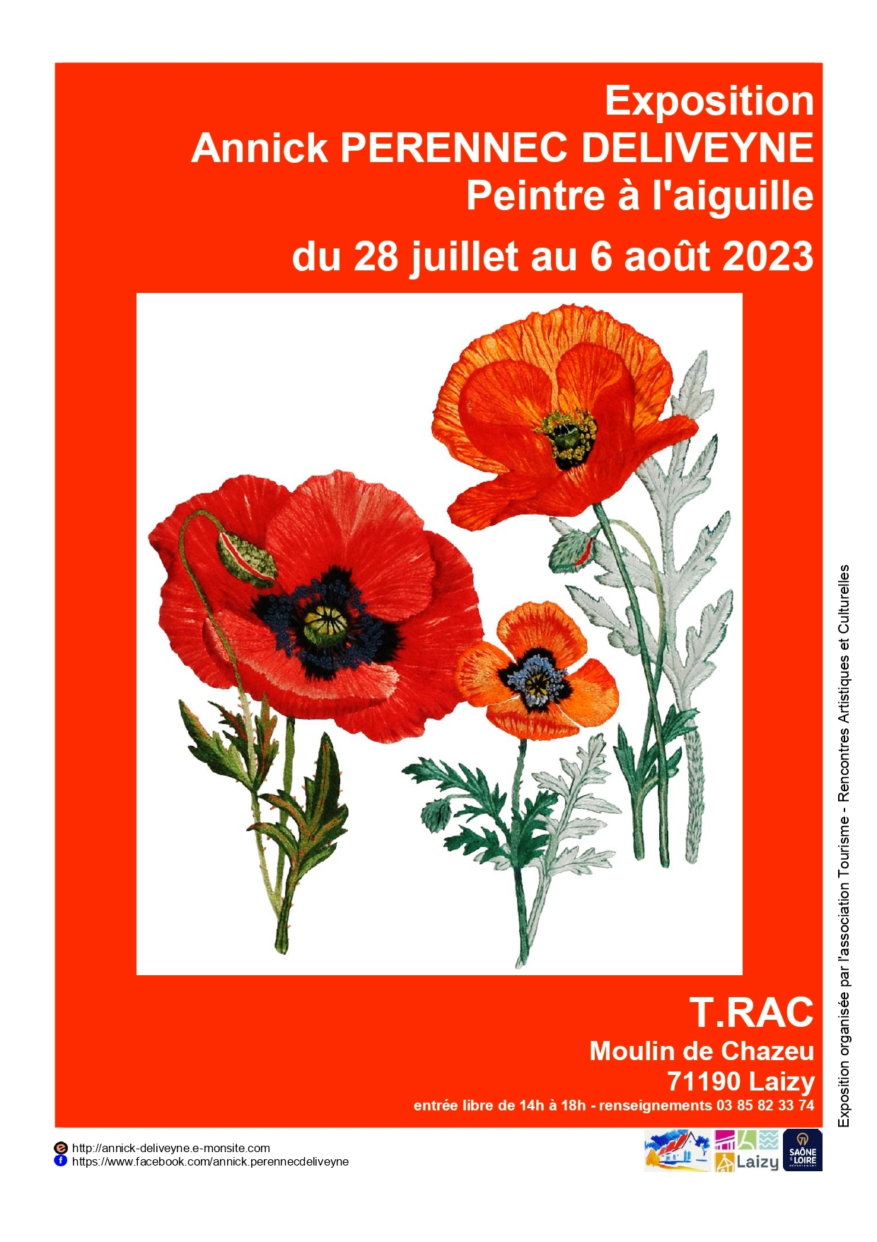 Affiche expo Annick Deliveyne 2023