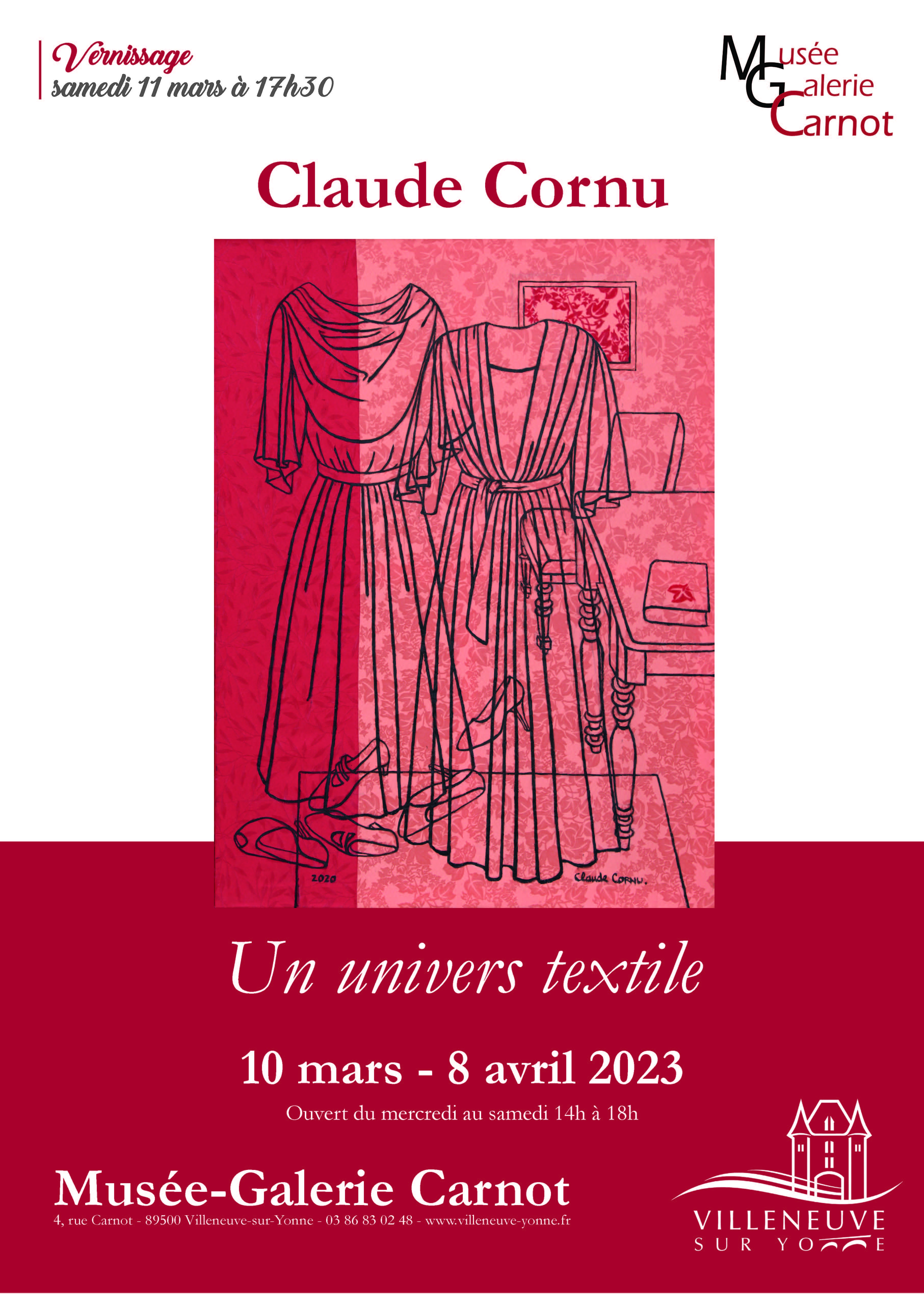 UNIVERS TEXTILE, EXPOSITION CLAUDE CORNU