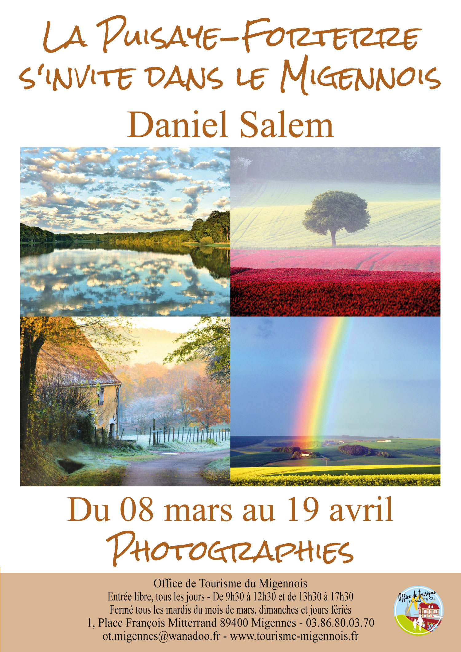 Affiche exposition Daniel Salem - Office de Tourisme du Migennois