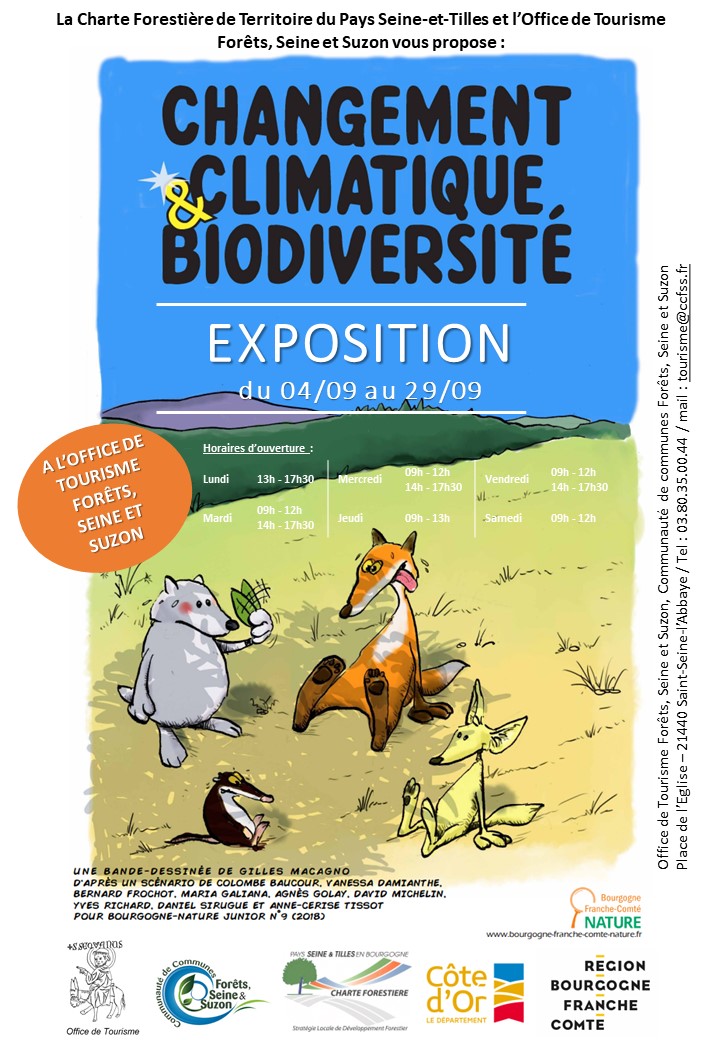 Affiche exposition changement climatique et biodiversité v2