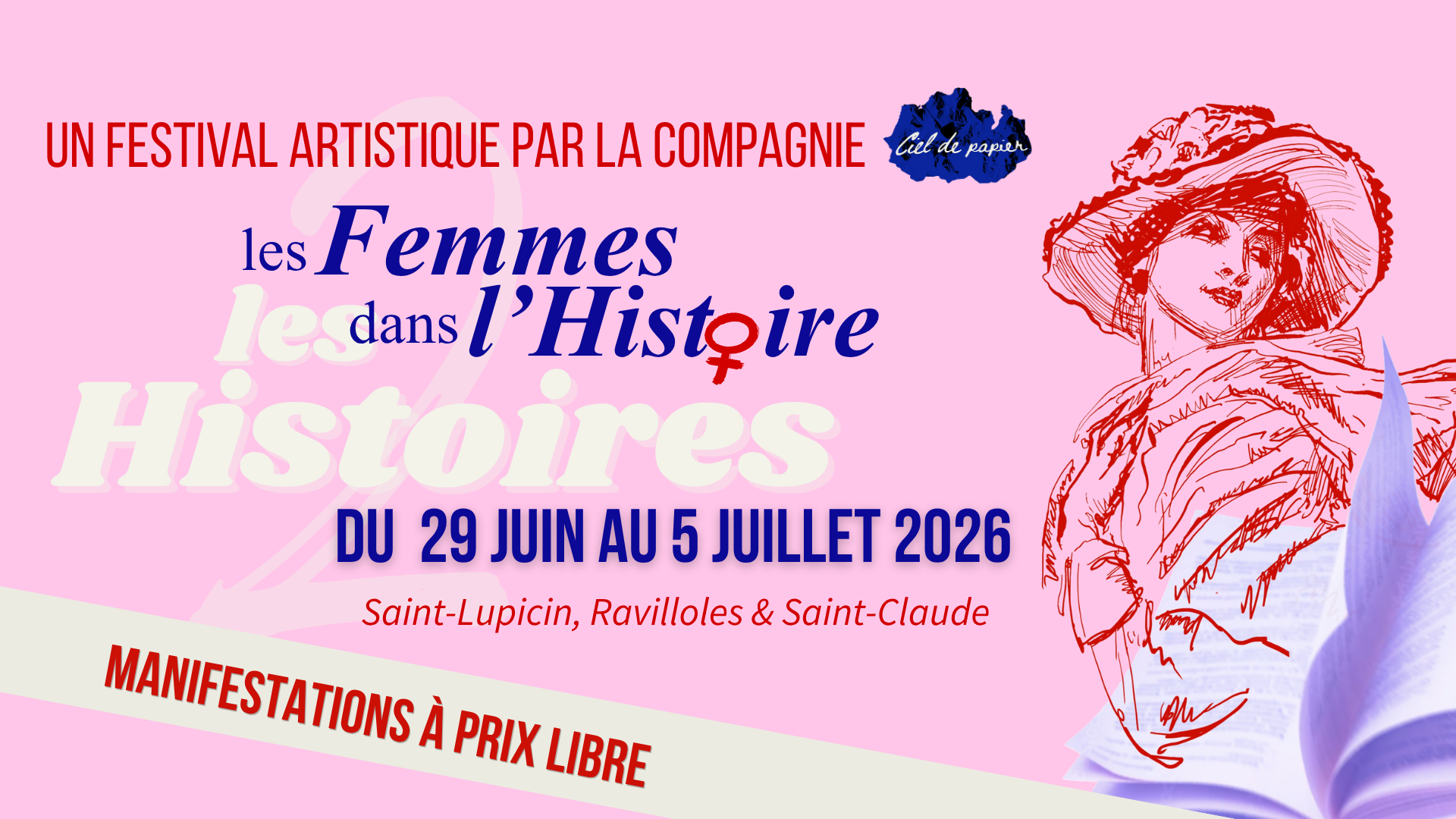Festival les femmes dans l'histoire / les histoires — visuel événement