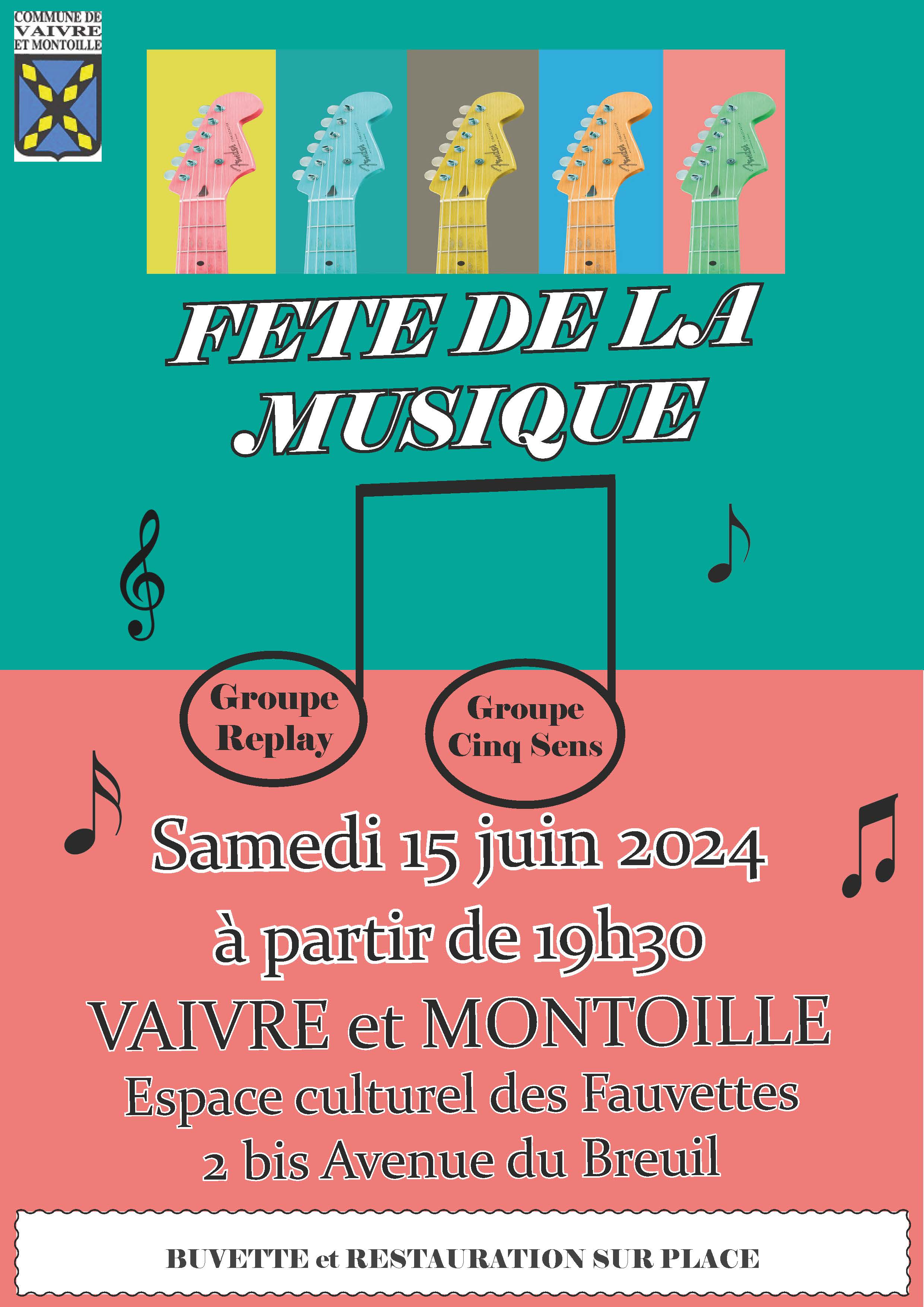Fête de la musique vaivre 15/06