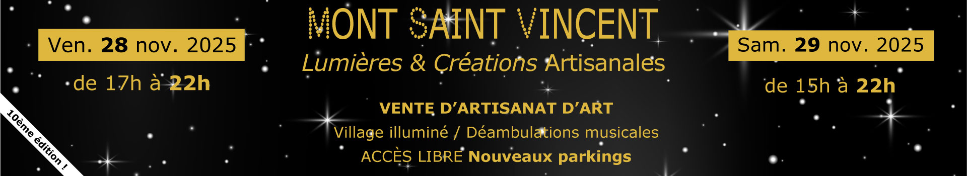 Affiche Fêtes lumières & créations