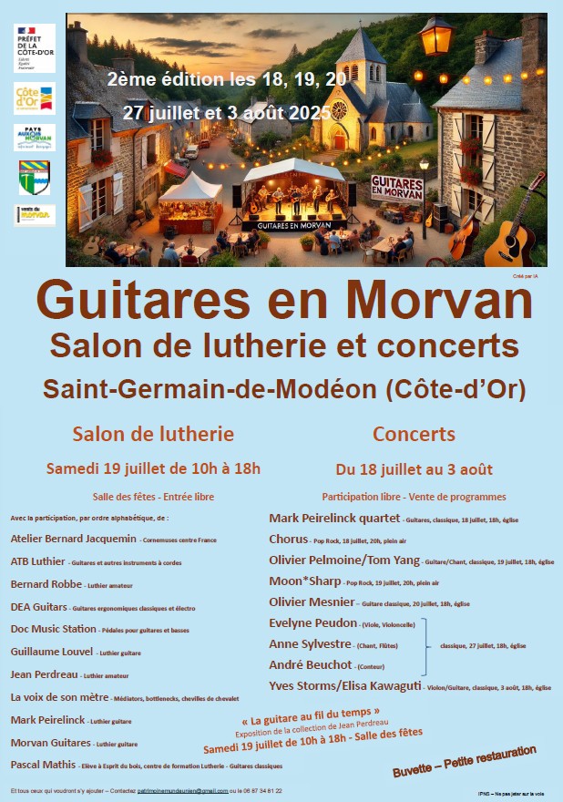 Affiche générale Guitares en morvanvdegf