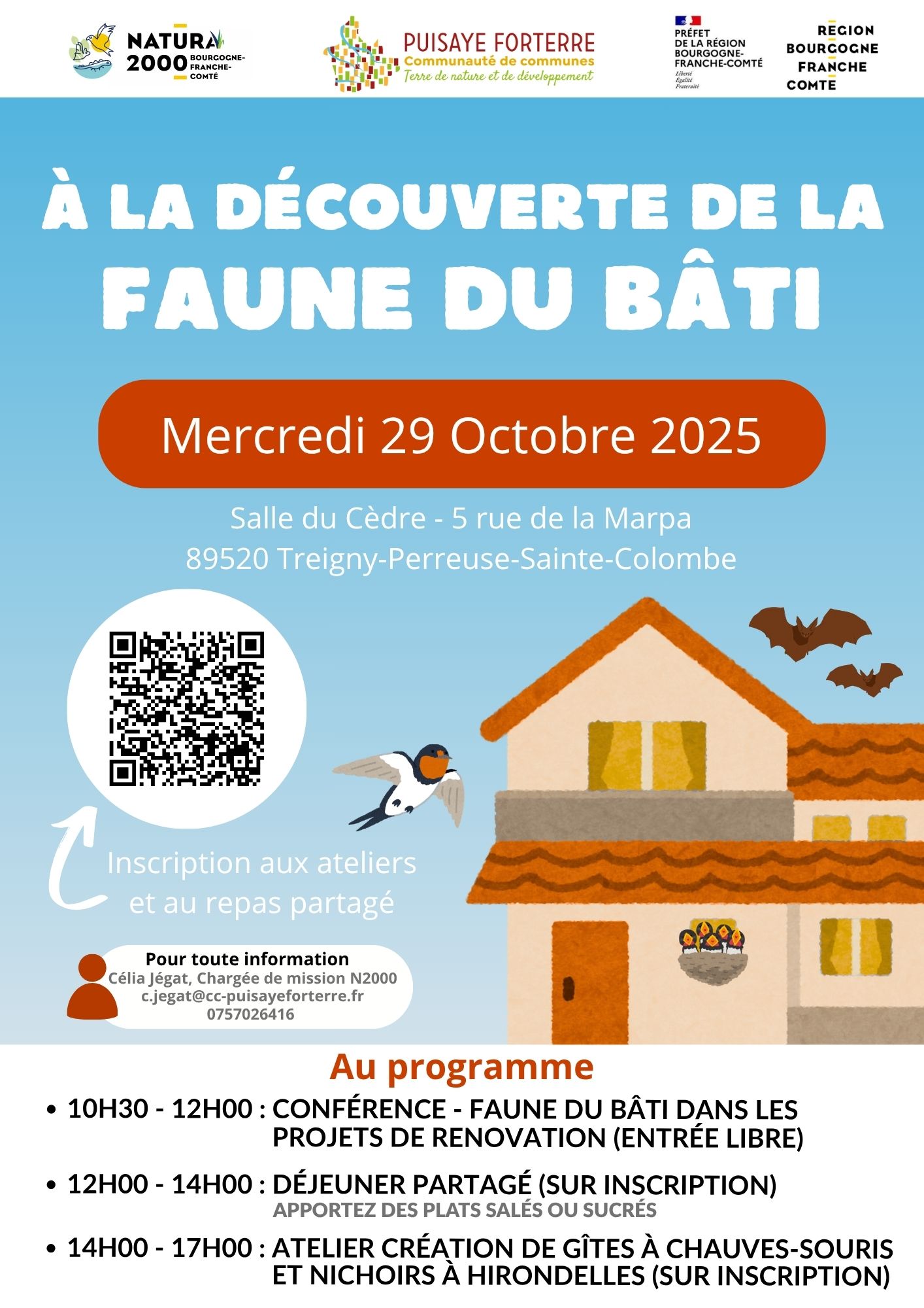Affiche Journée Faune bâti