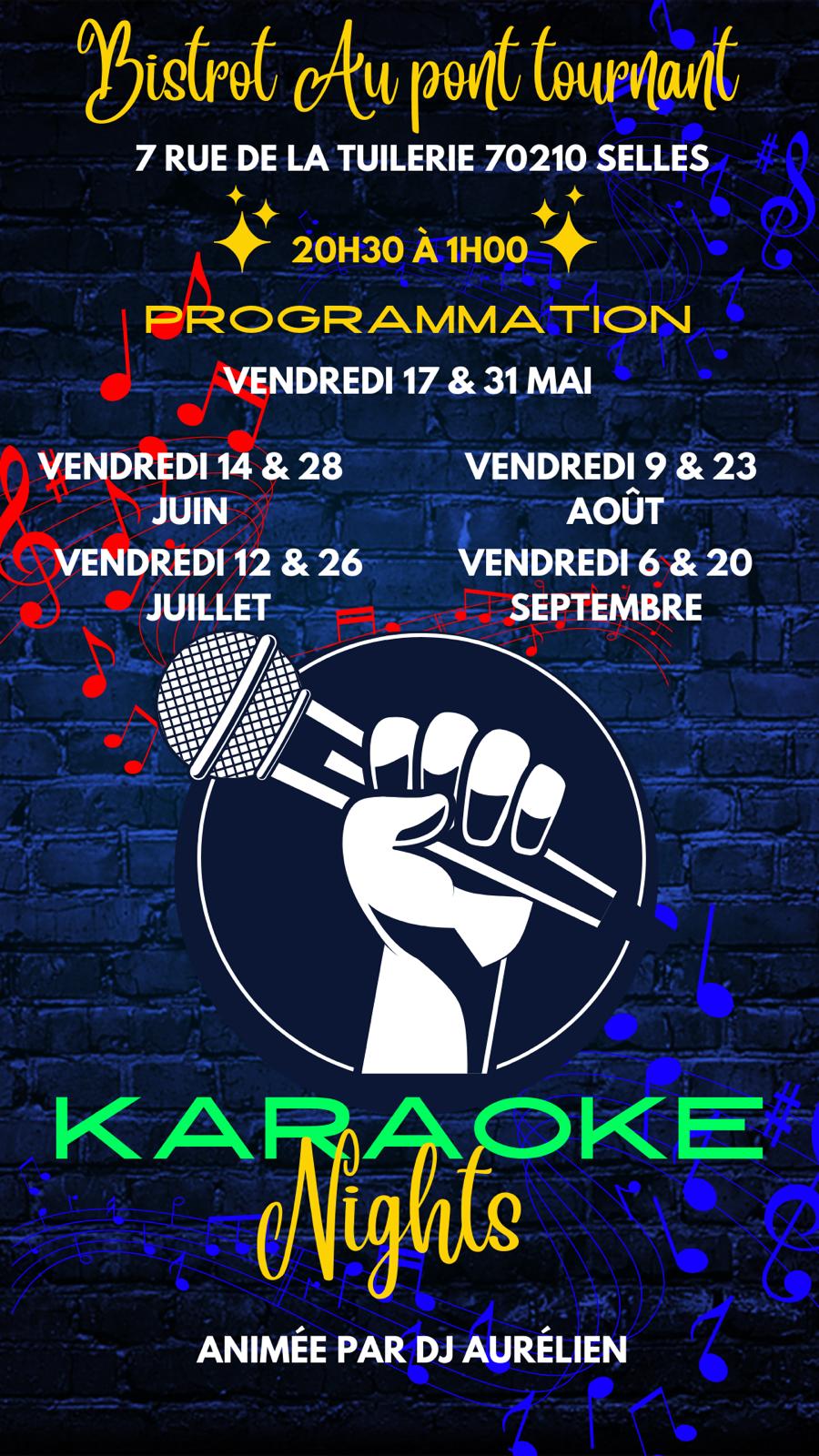 Affiche karaoké toutes dates