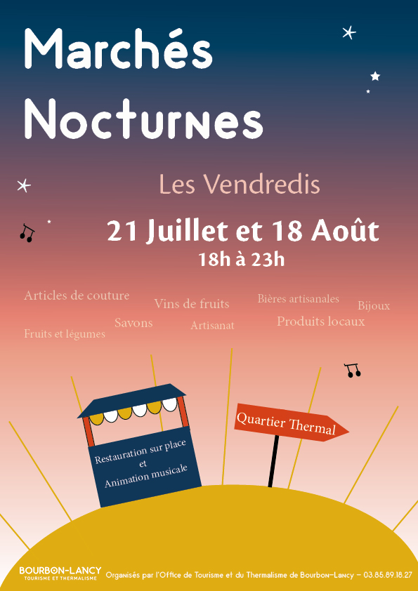 Affiche marché nocturne 2023