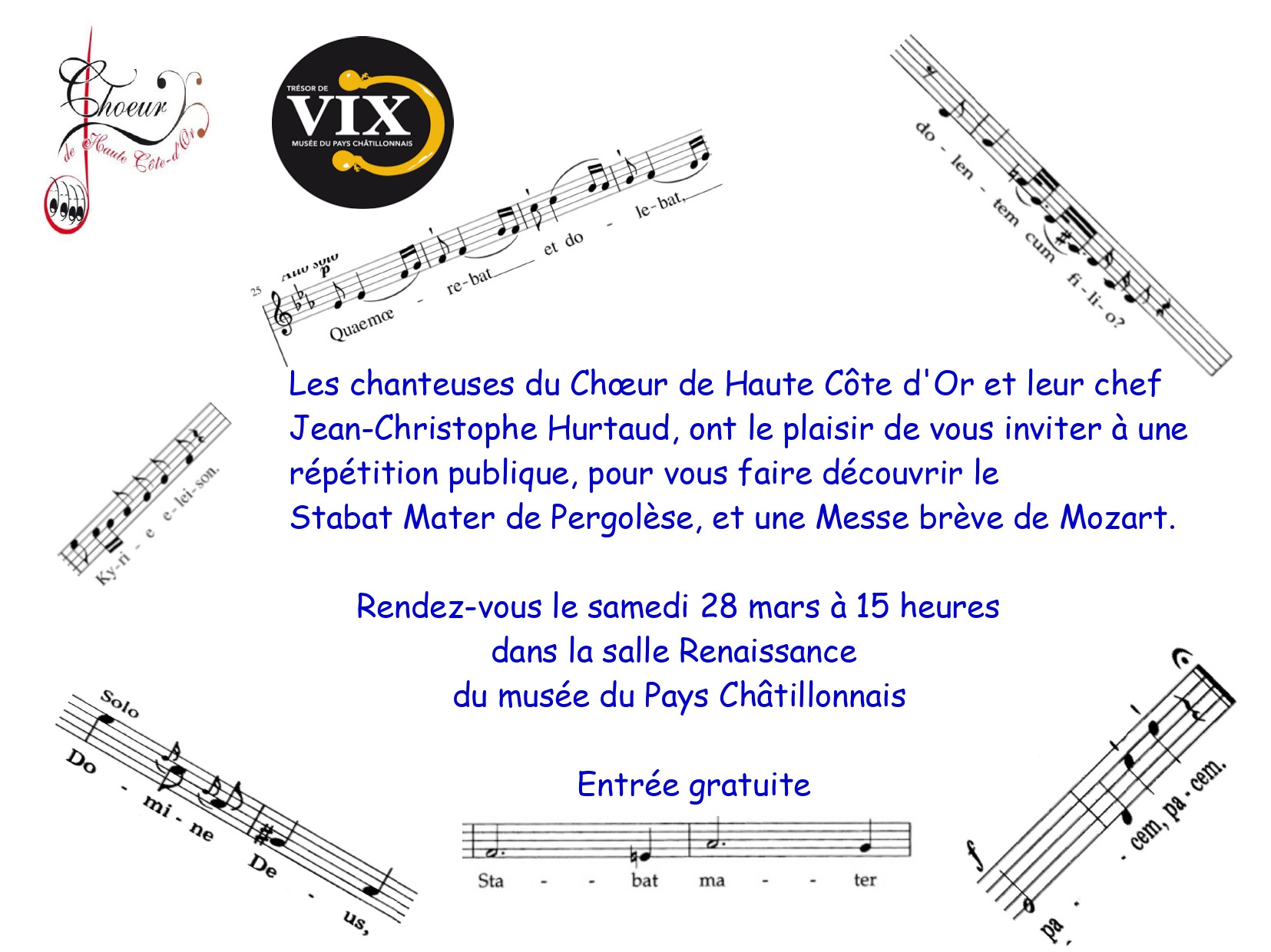 Répétition publique au Musée du Pays Châtillonnais - Trésor de Vix