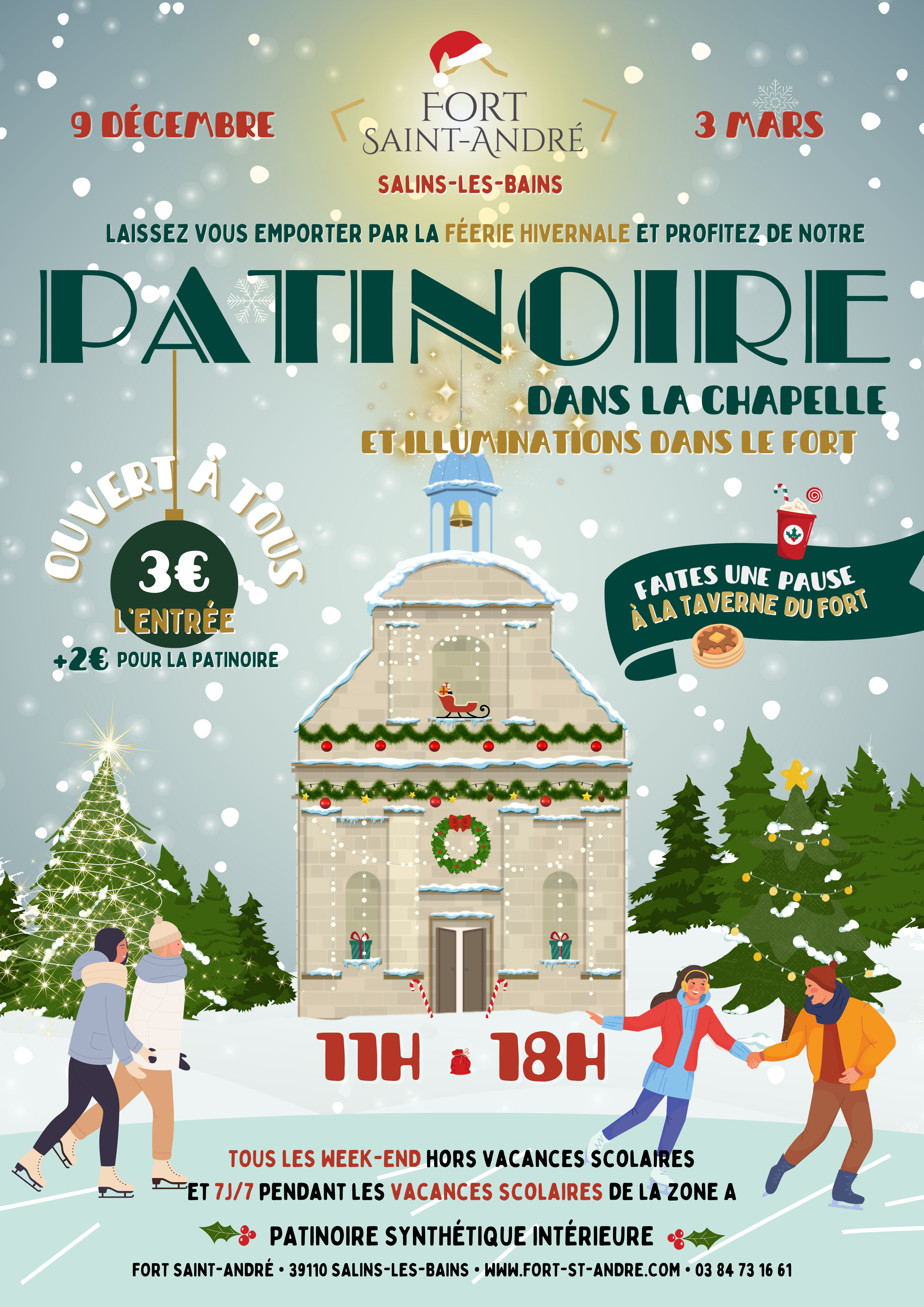 Patinoire au Fort Saint-André