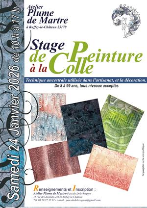 Stage de peinture à la colle