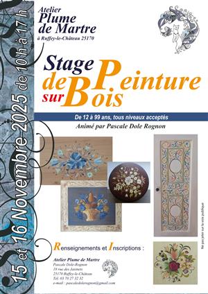 Stage de peinture sur bois