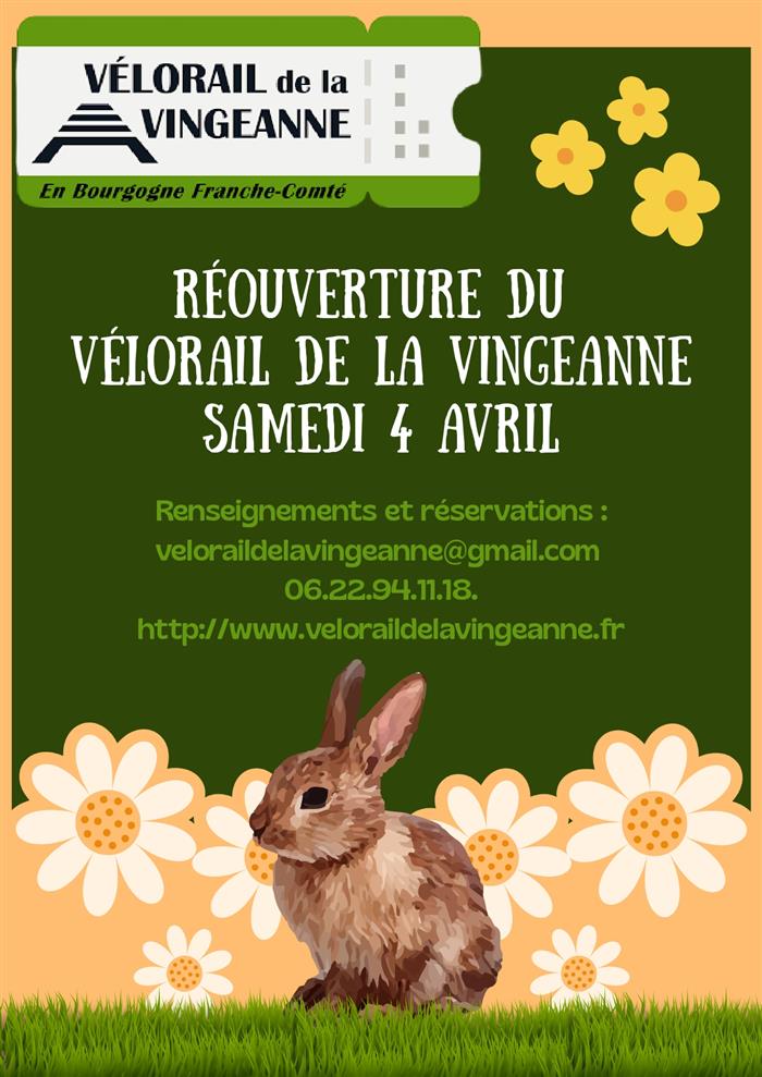 Réouverture du Vélorail 2026