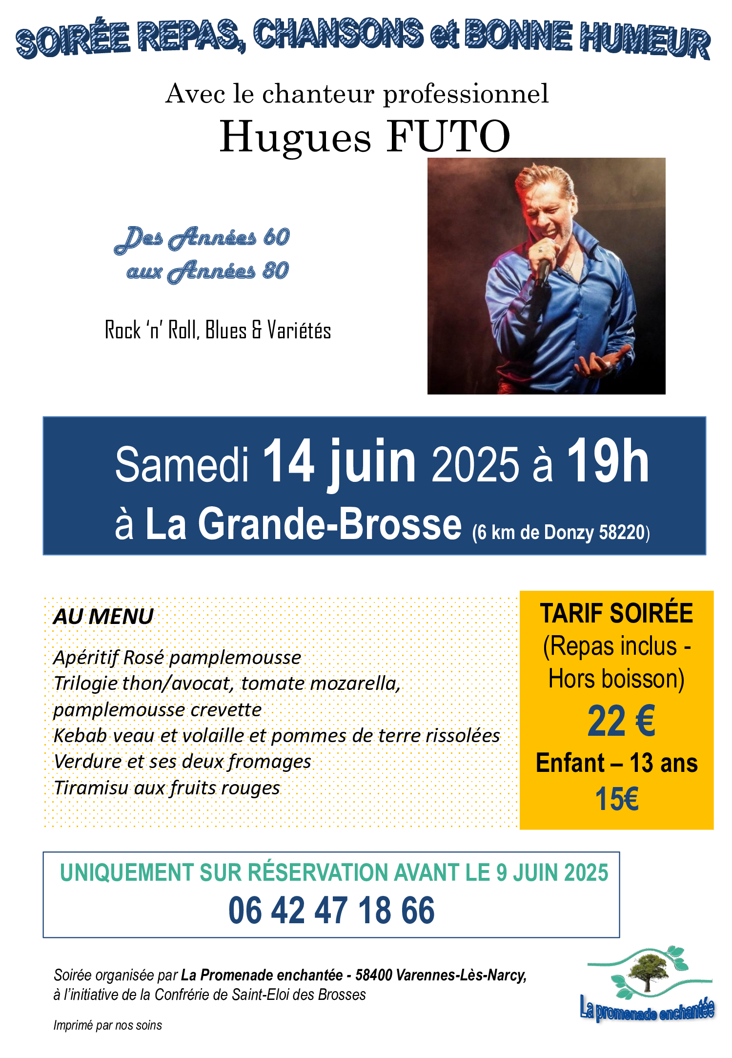 Soirée repas, chansons et bonne humeur