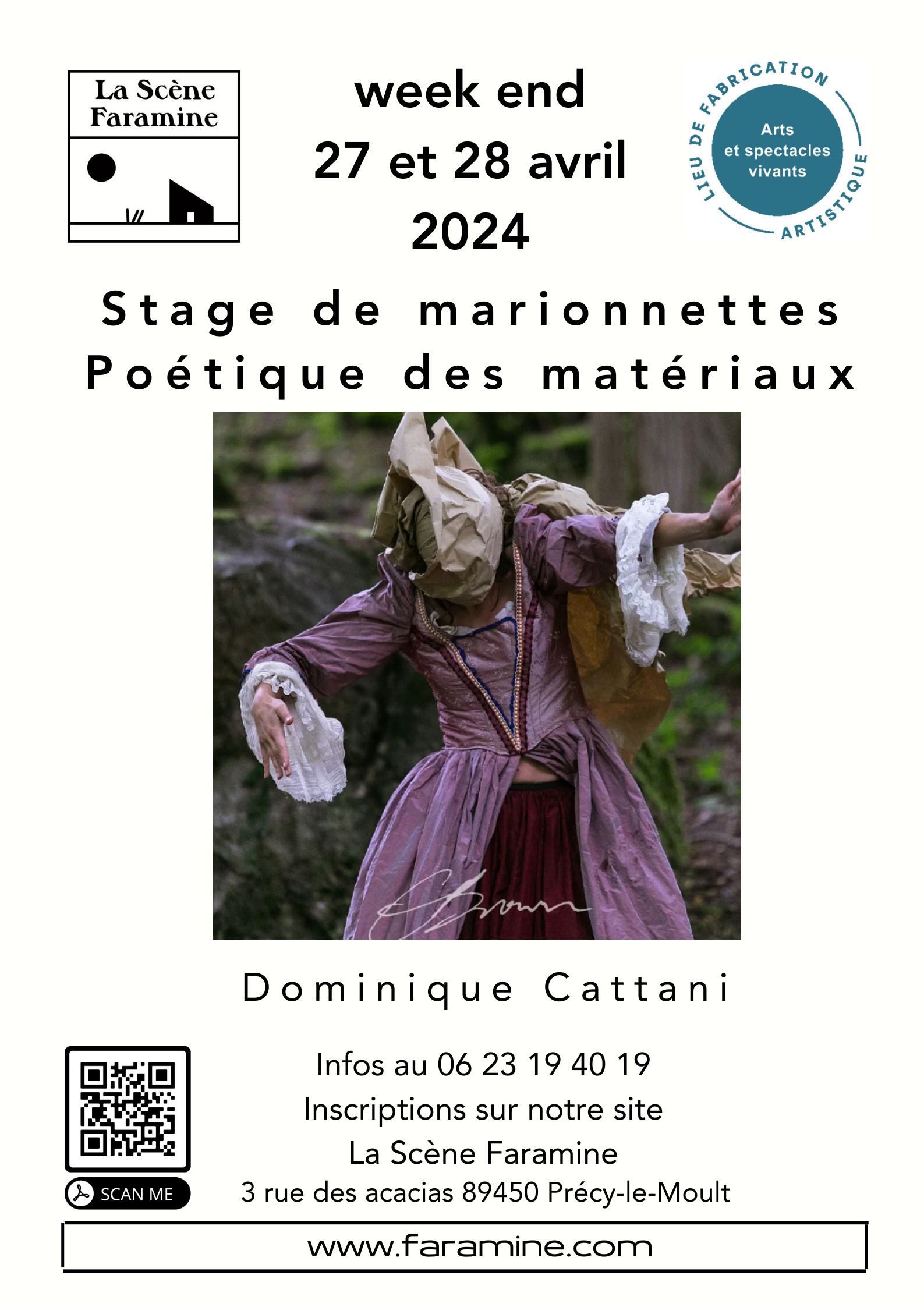 Stage Poétique des Matériaux, animé par Dominique Cattani