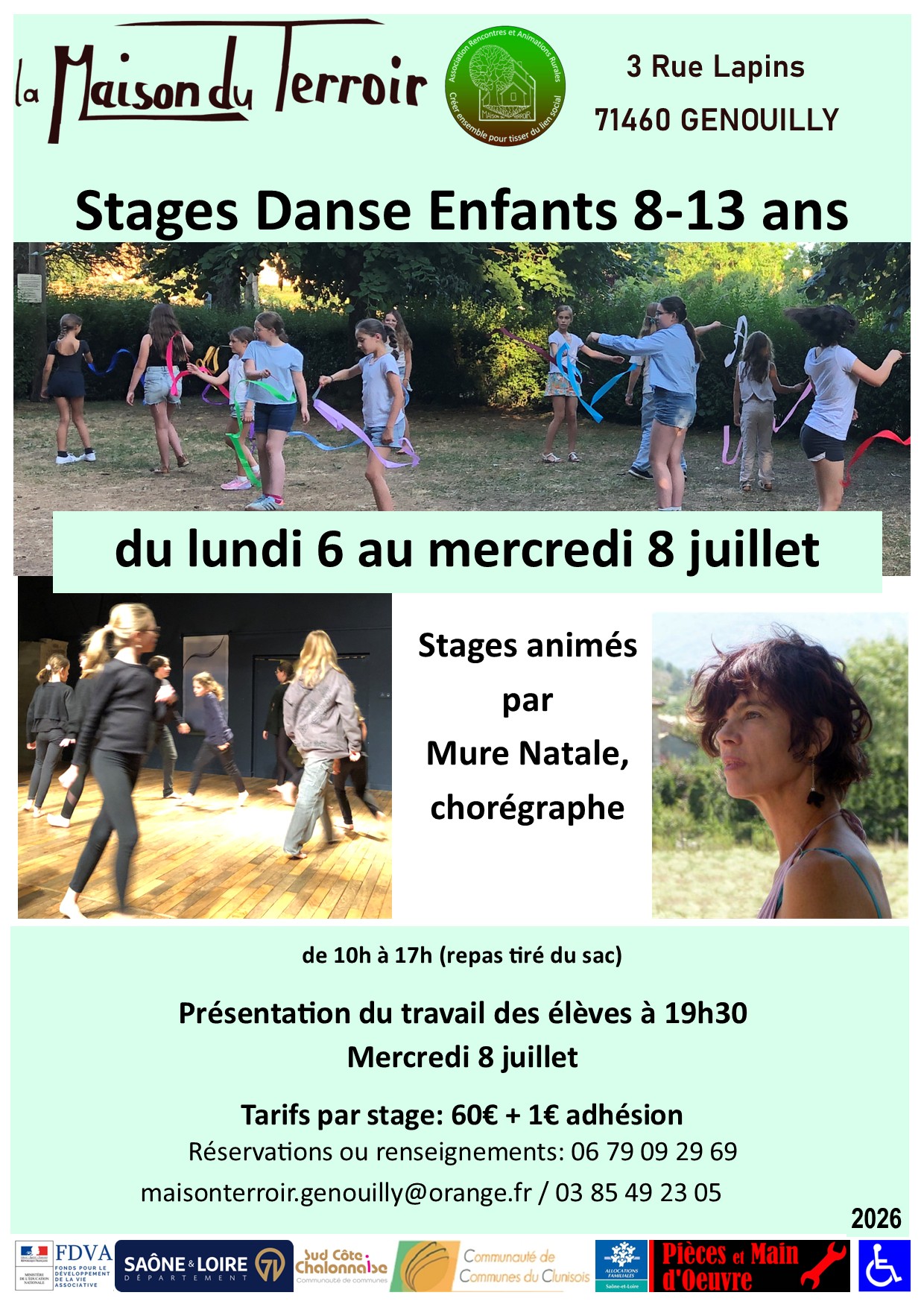 Stage Danse Enfants de 8 à 13 ans