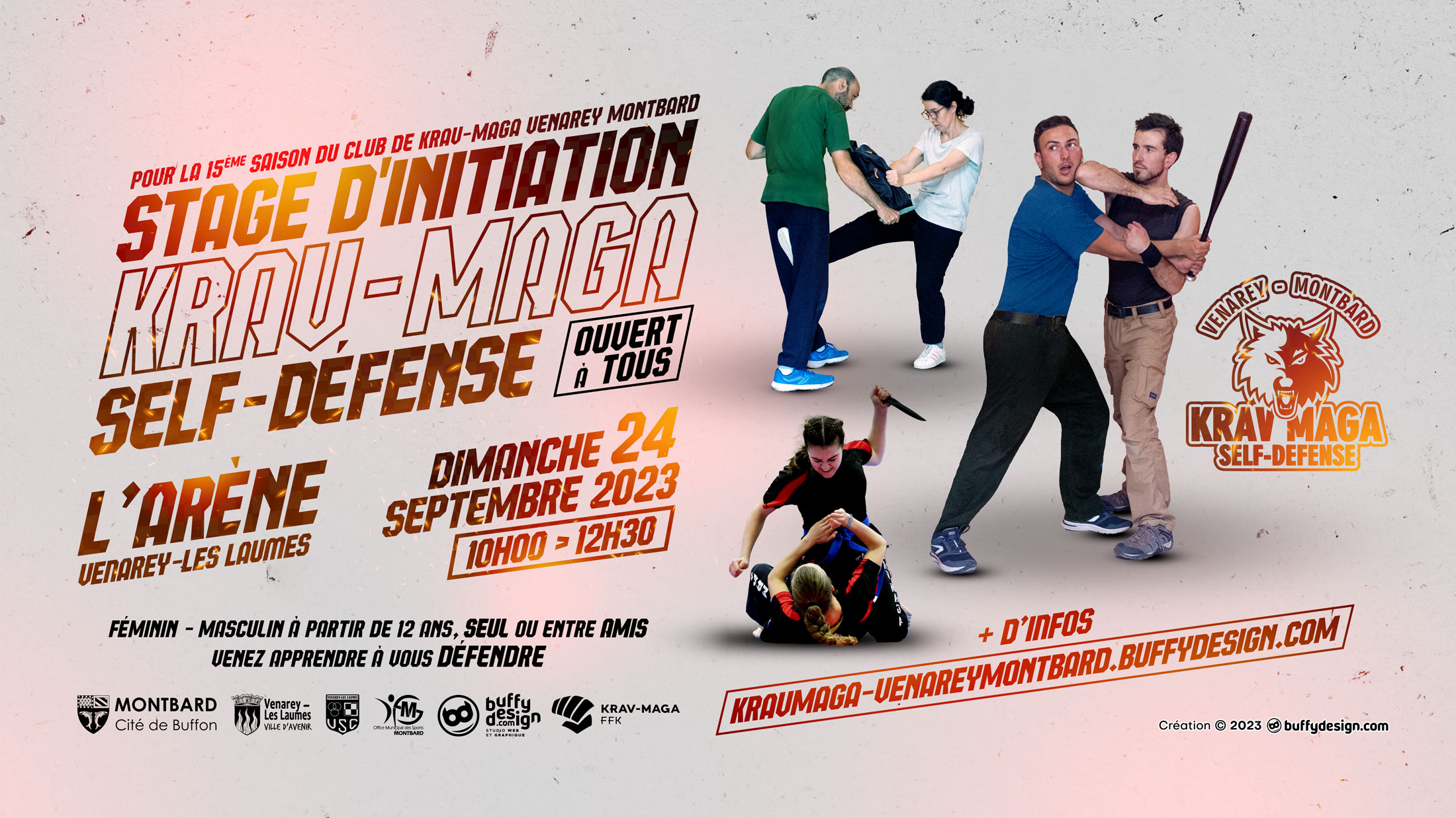 Affiche stage d'initiation Krav-Maga
