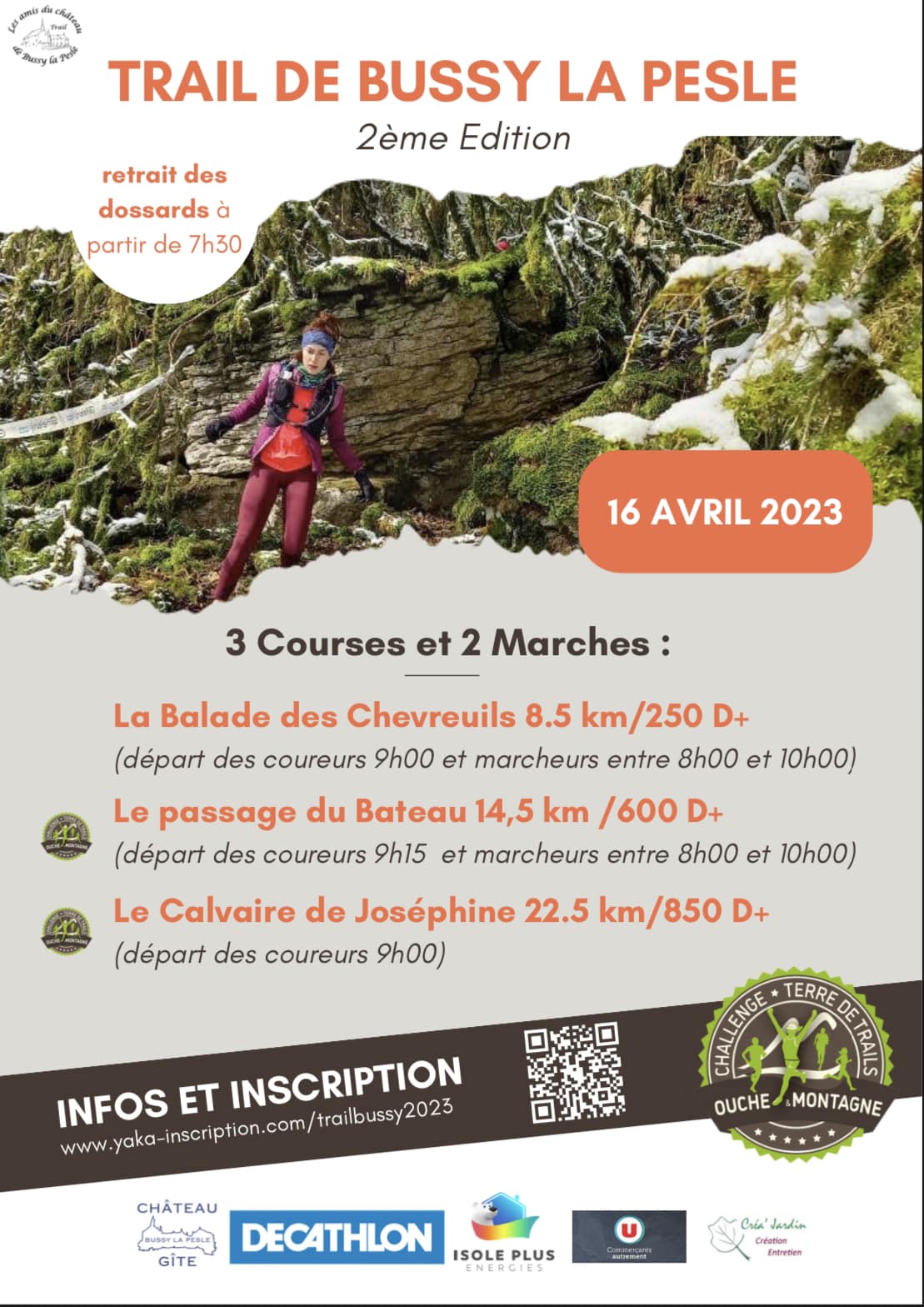 Affiche trail Bussy 16.04.23