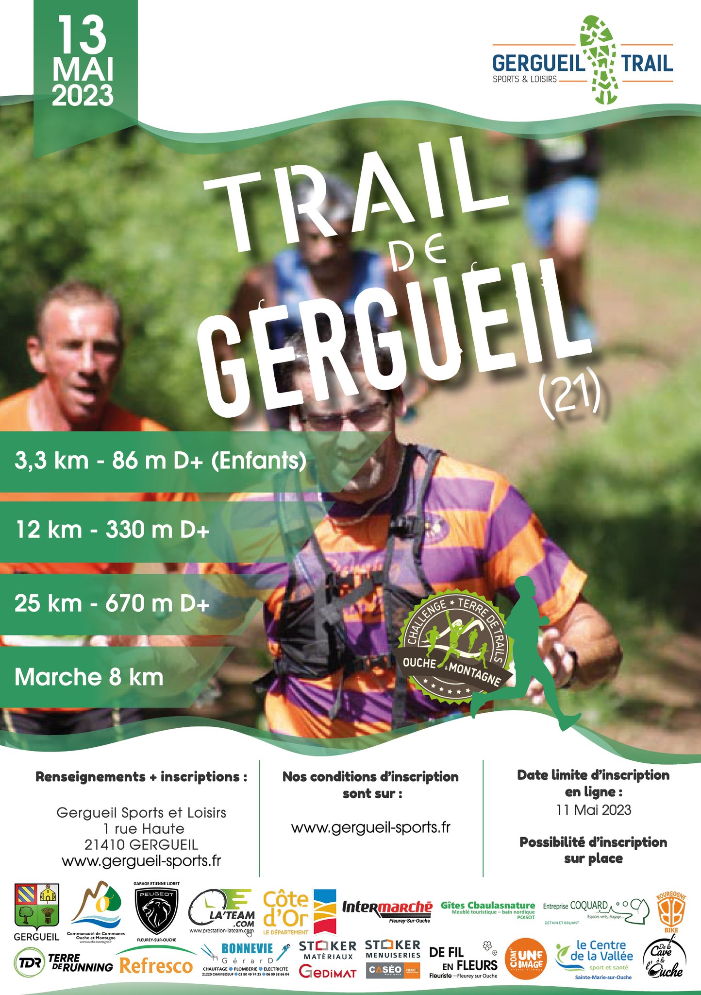 Affiche trail Gergueil 13.05.23