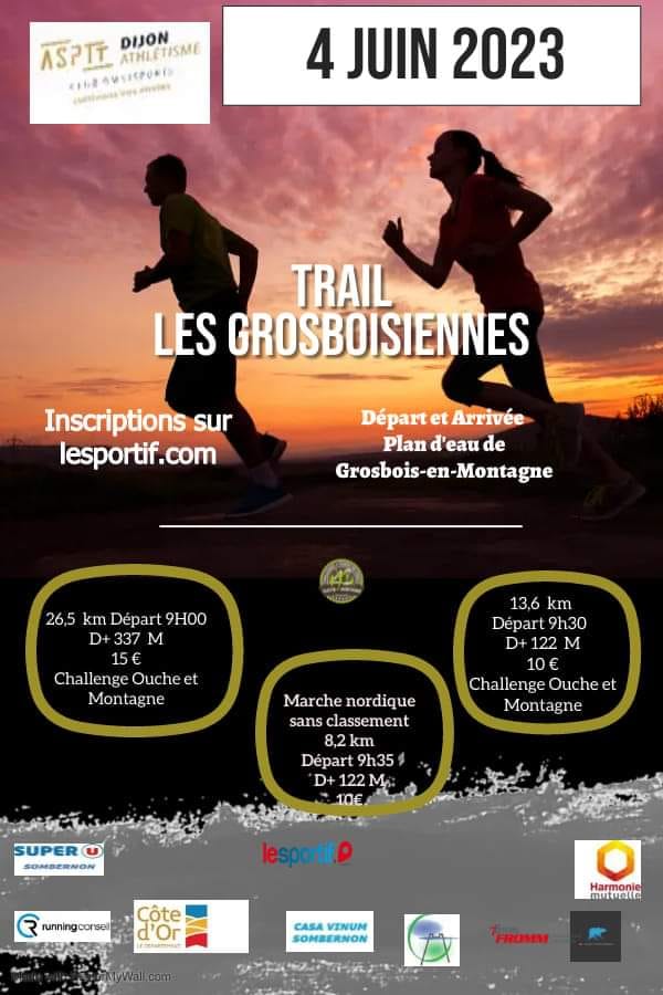 Affiche trail Grosbois 04.06.23