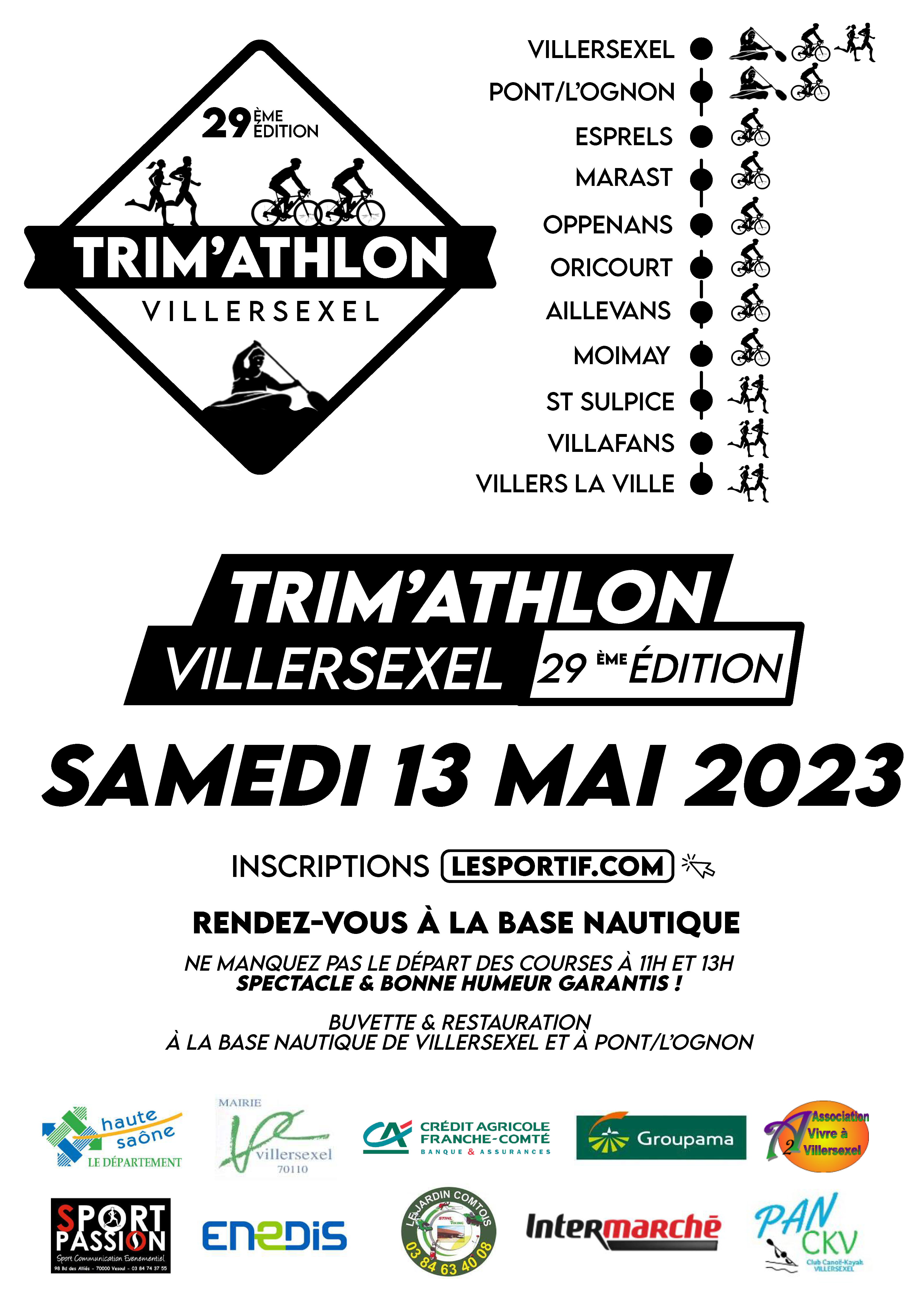 Affiche trim'athlon 13 mai