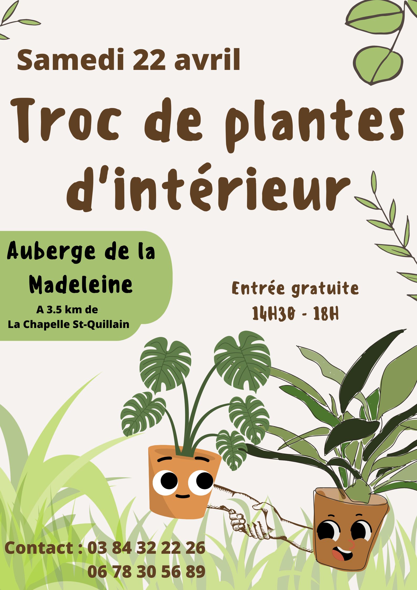 affiche troc plantes