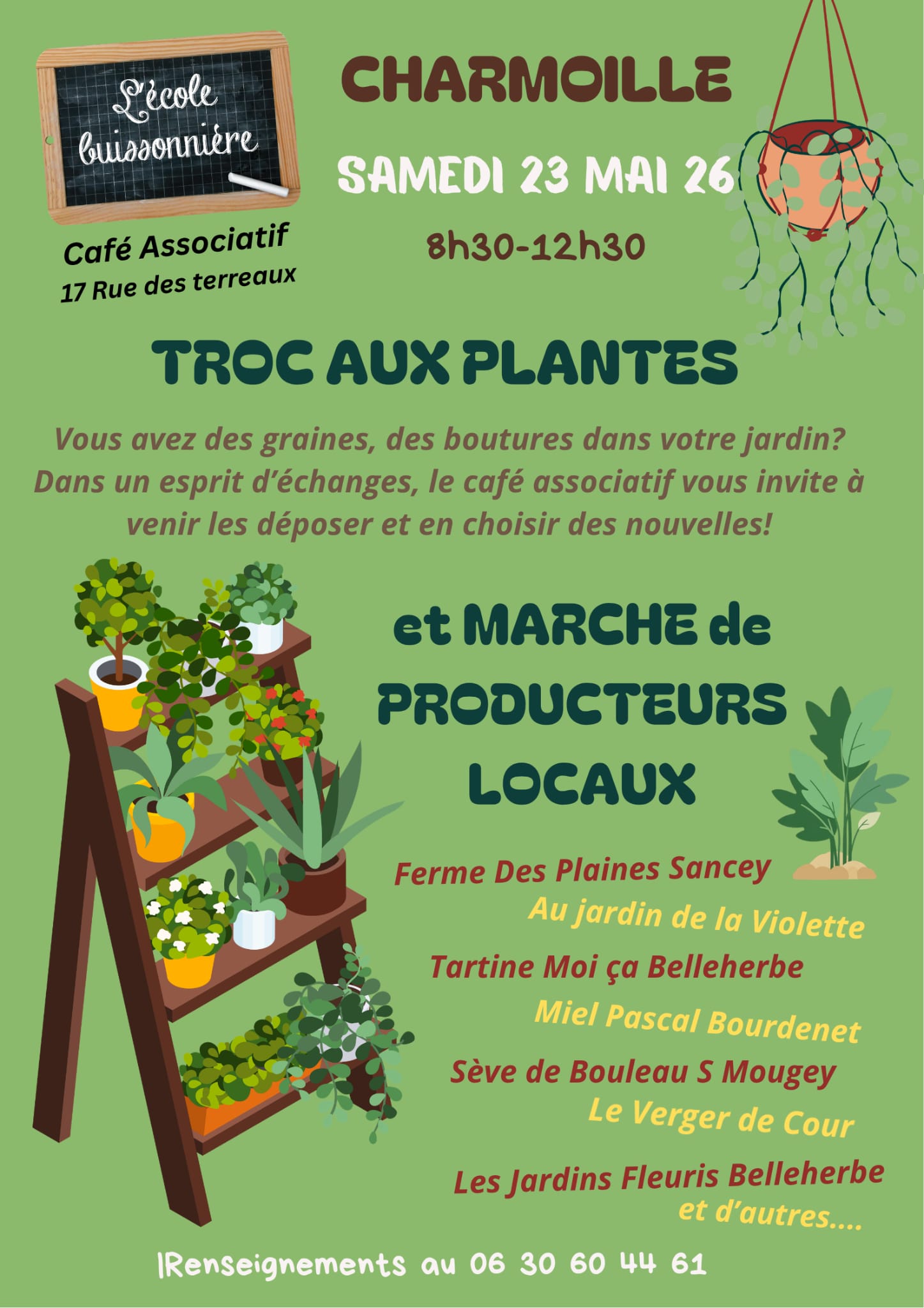 Troc aux plantes et marché de producteurs